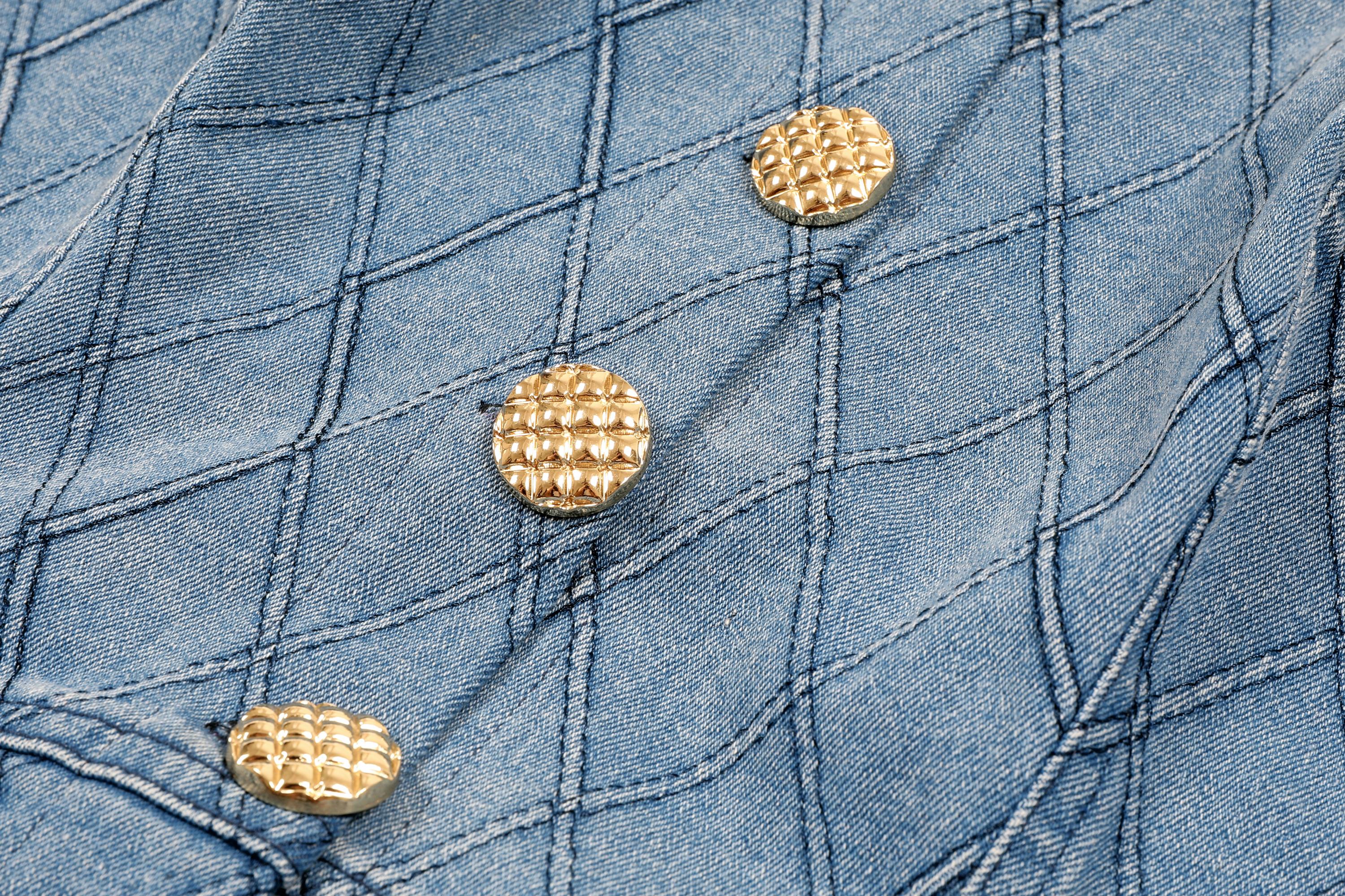 Quilted Denim Charm Dress