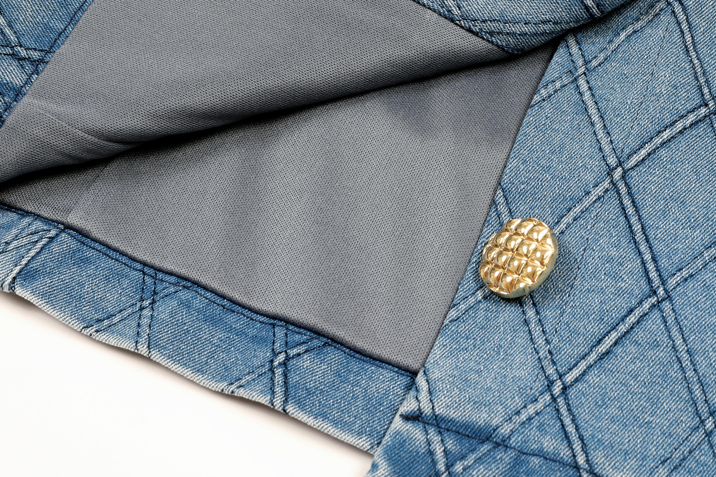 Quilted Denim Charm Dress