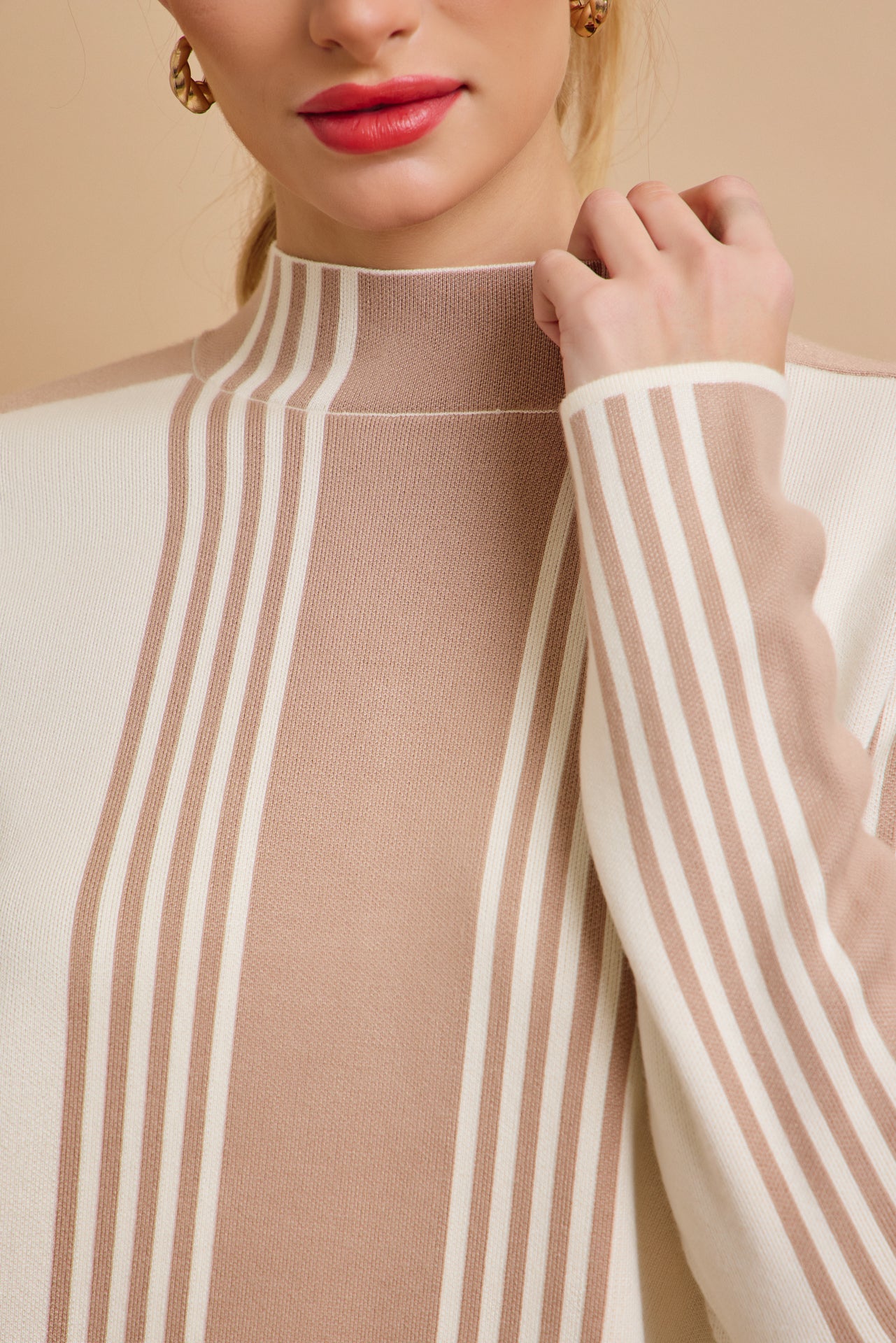 On Days Like These Knit Stripe Long Sleeve Top and Pants Set