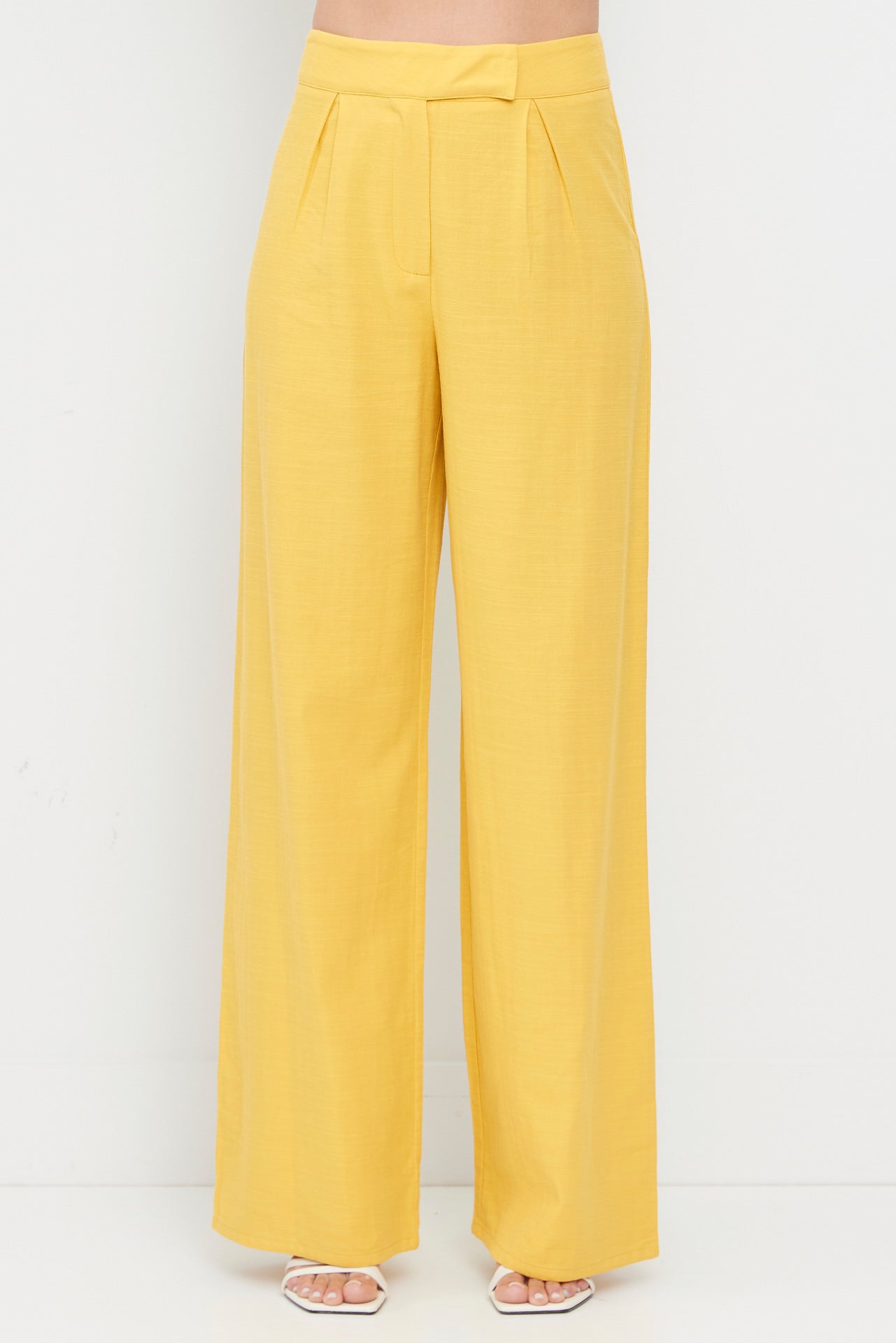 Balloon Sleeve Top & Pleated Detail Pant Set