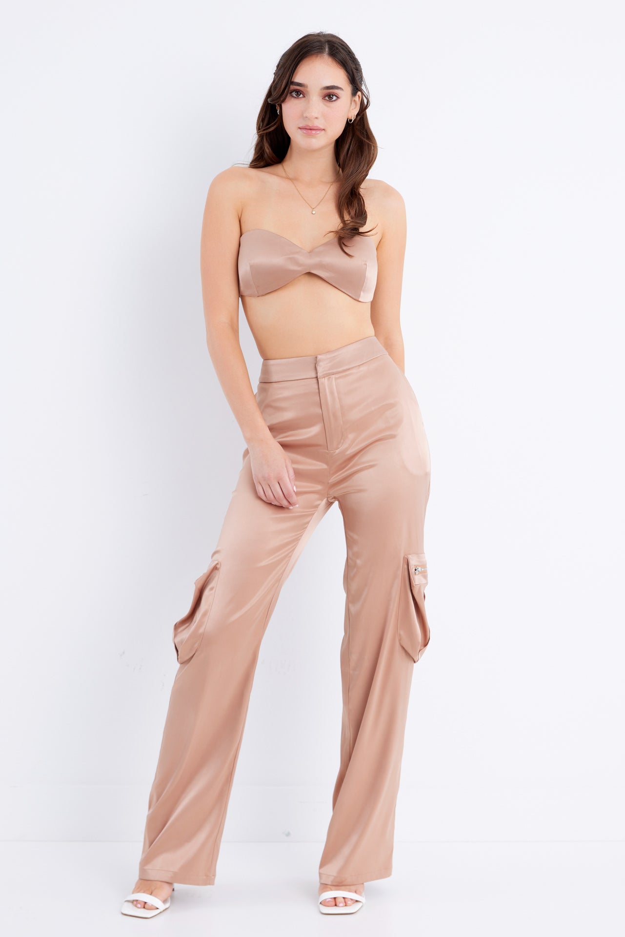 Satin Cargo 2 Piece Set