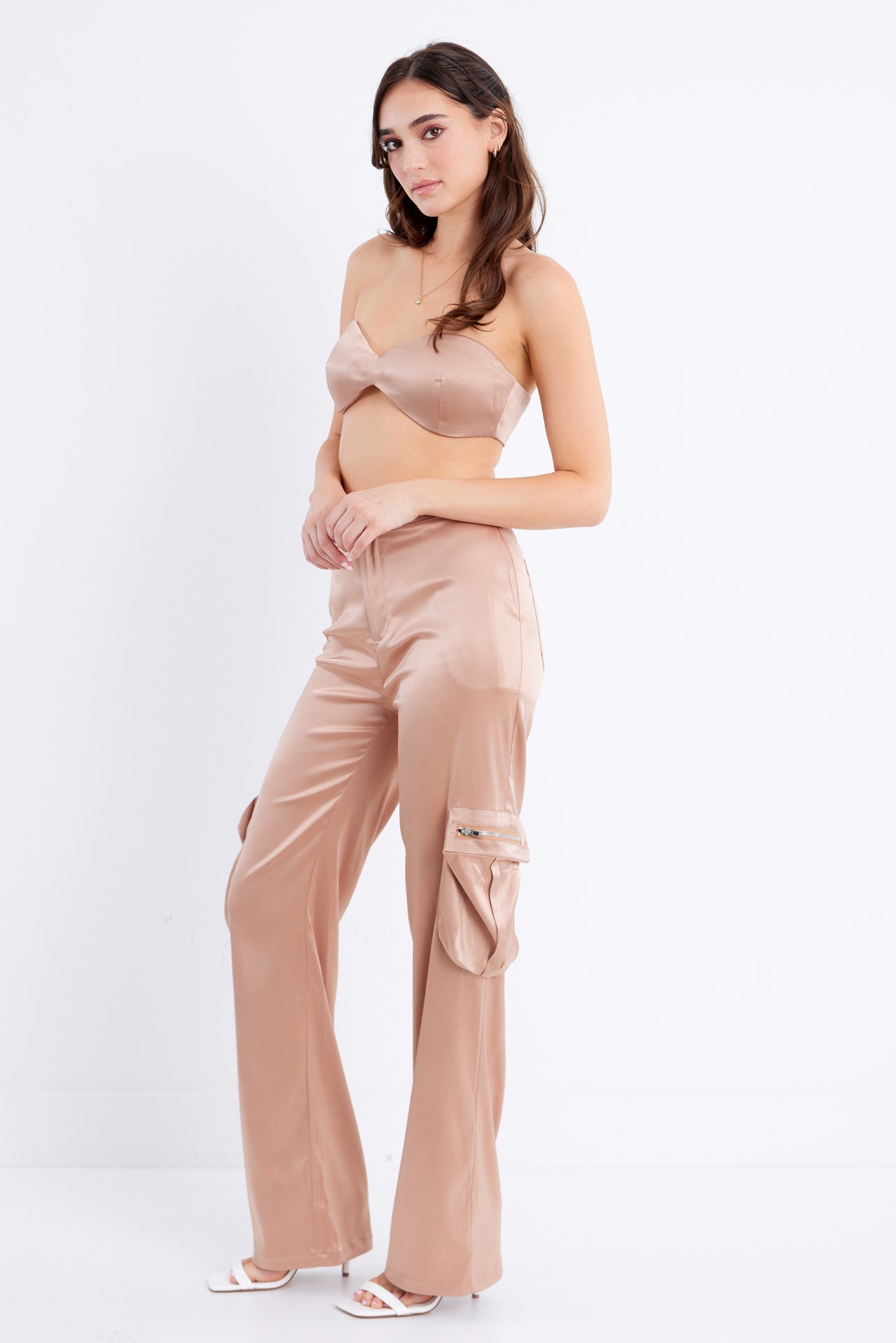 Satin Cargo 2 Piece Set