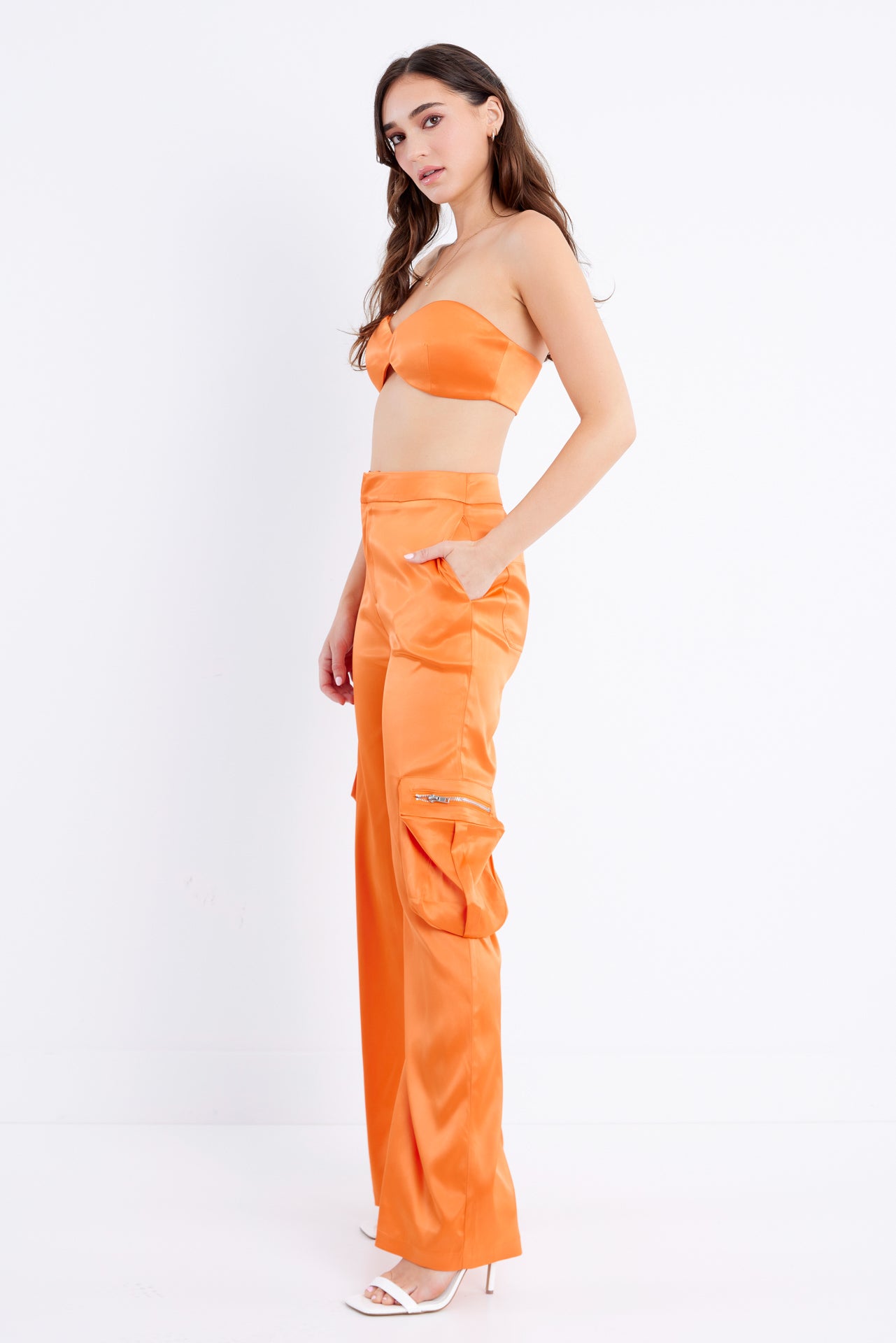 Satin Cargo 2 Piece Set