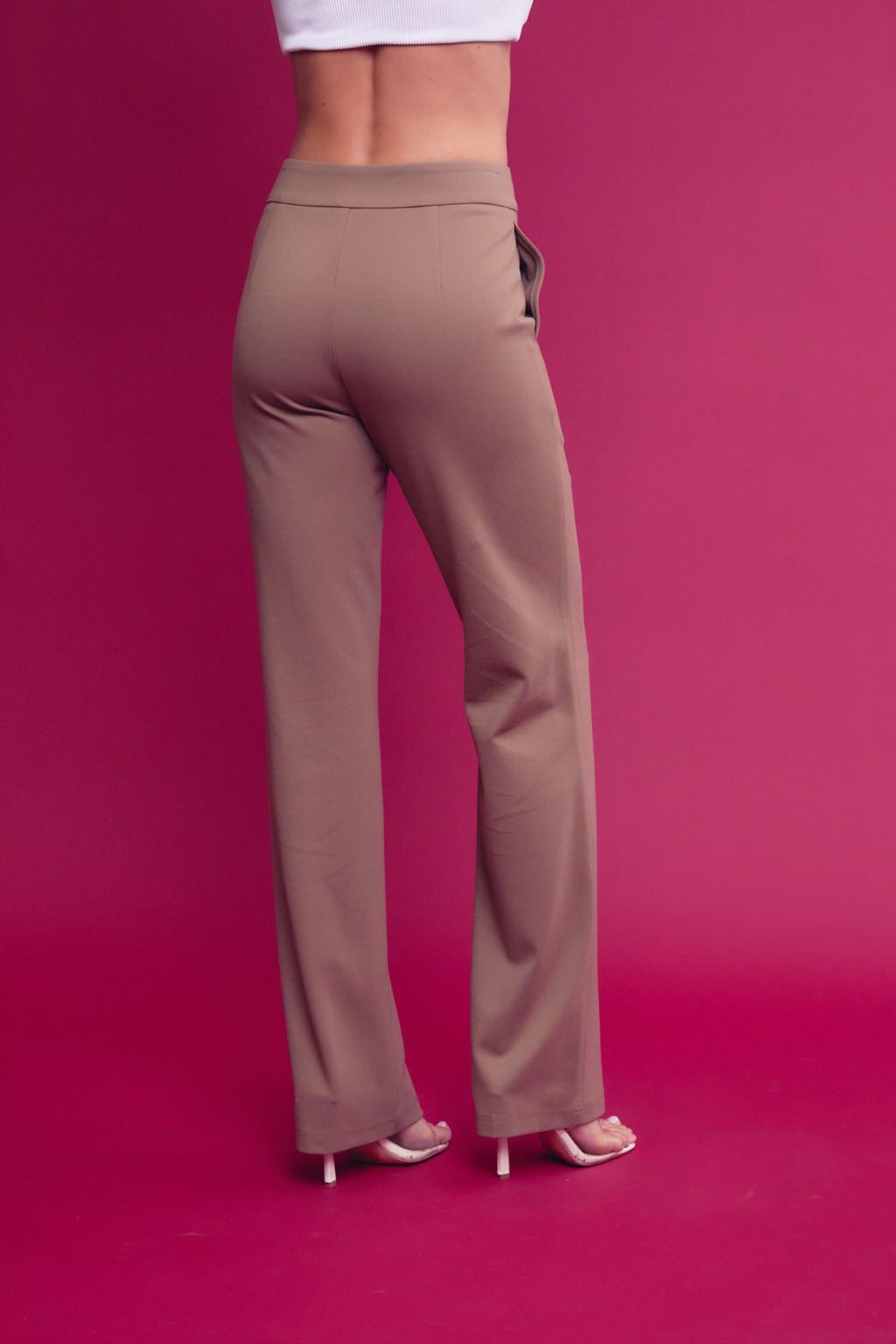 Woven Blazer With Rhinestone and Pants Set