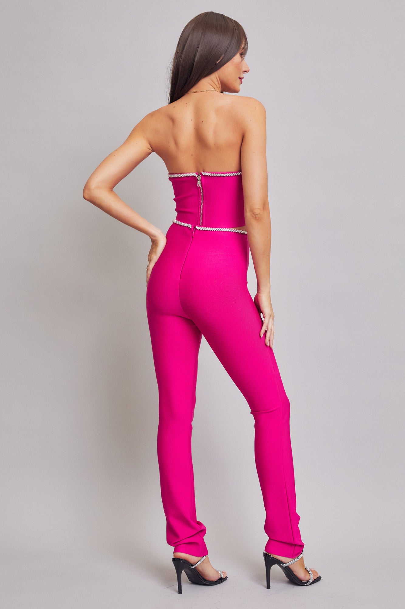 Embellished Tube Top & Trouser