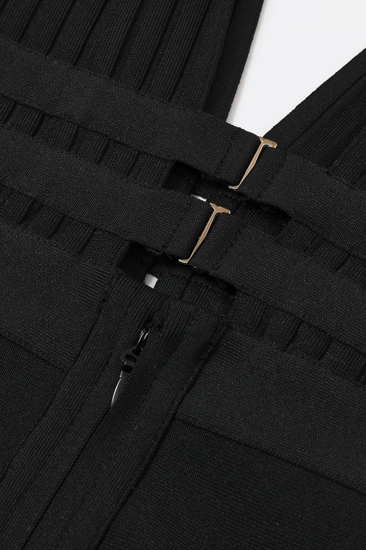 Ready to Impact Bandage Plunge Neck Sleeveless Mini Dress