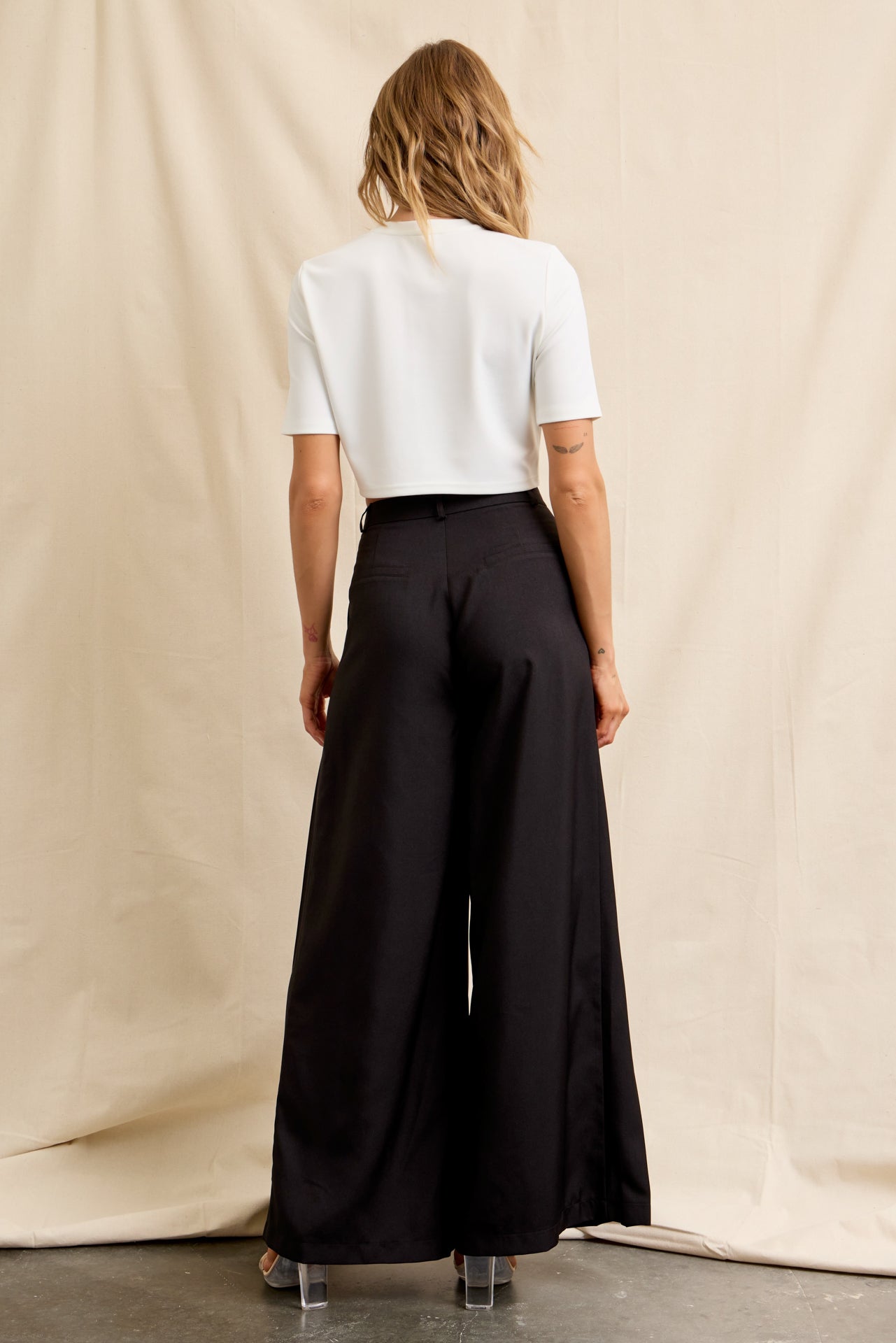The Woven Pleat Elegant Pants