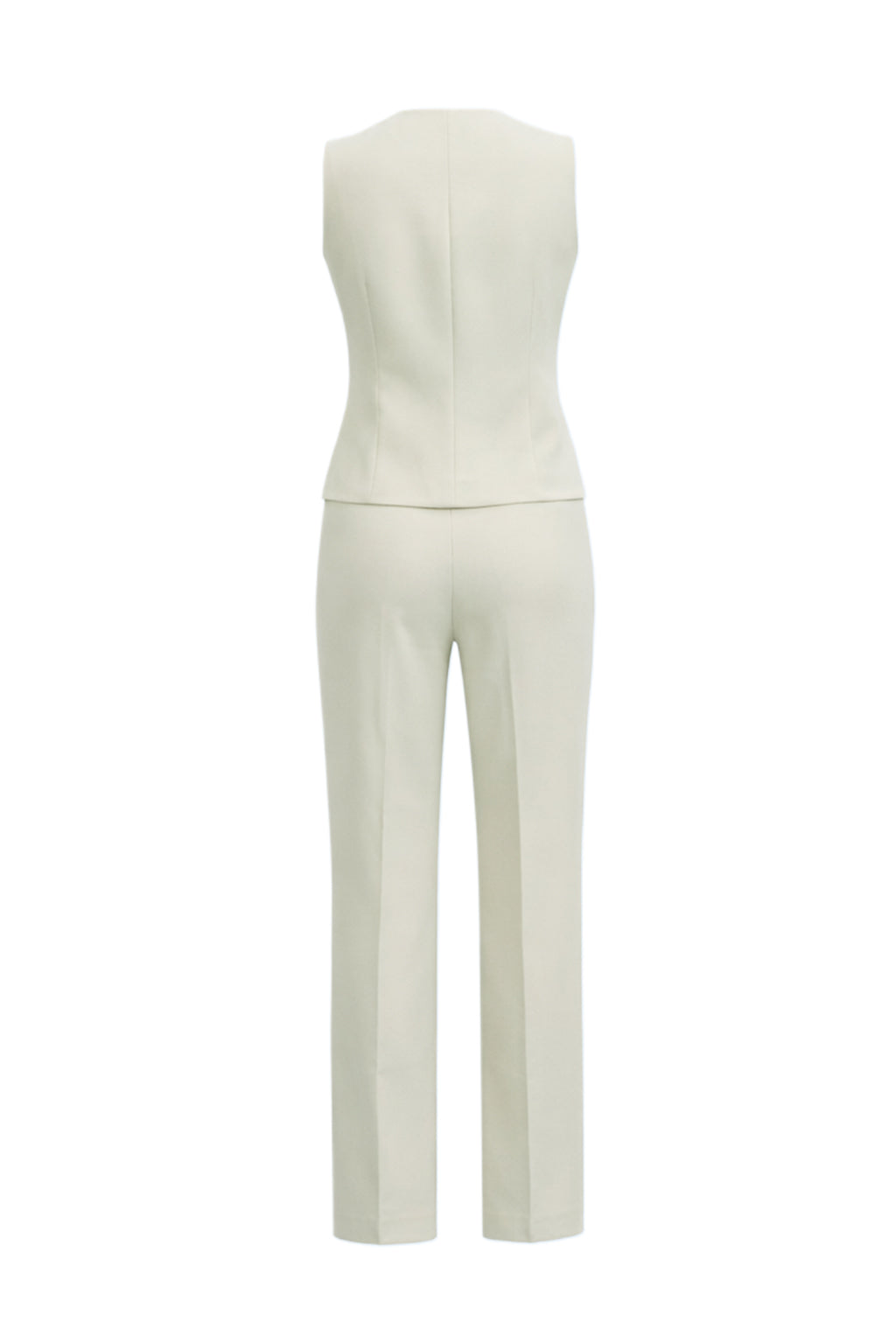 Subtle Elegance Asymmetrical Vest With Pants Set