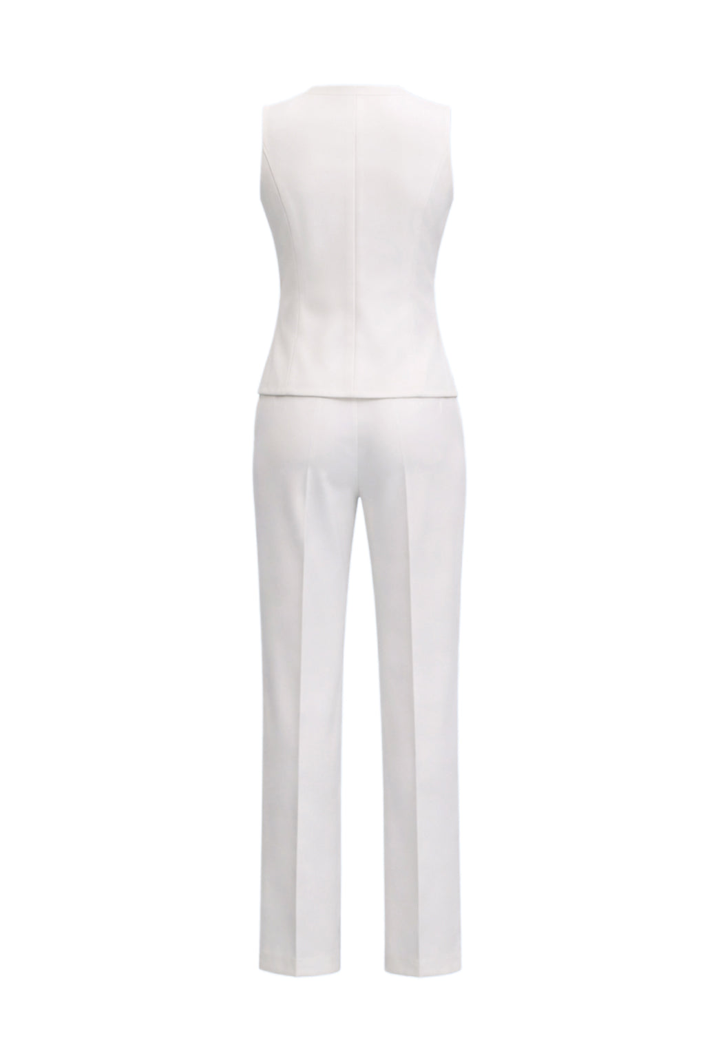 Subtle Elegance Asymmetrical Vest With Pants Set