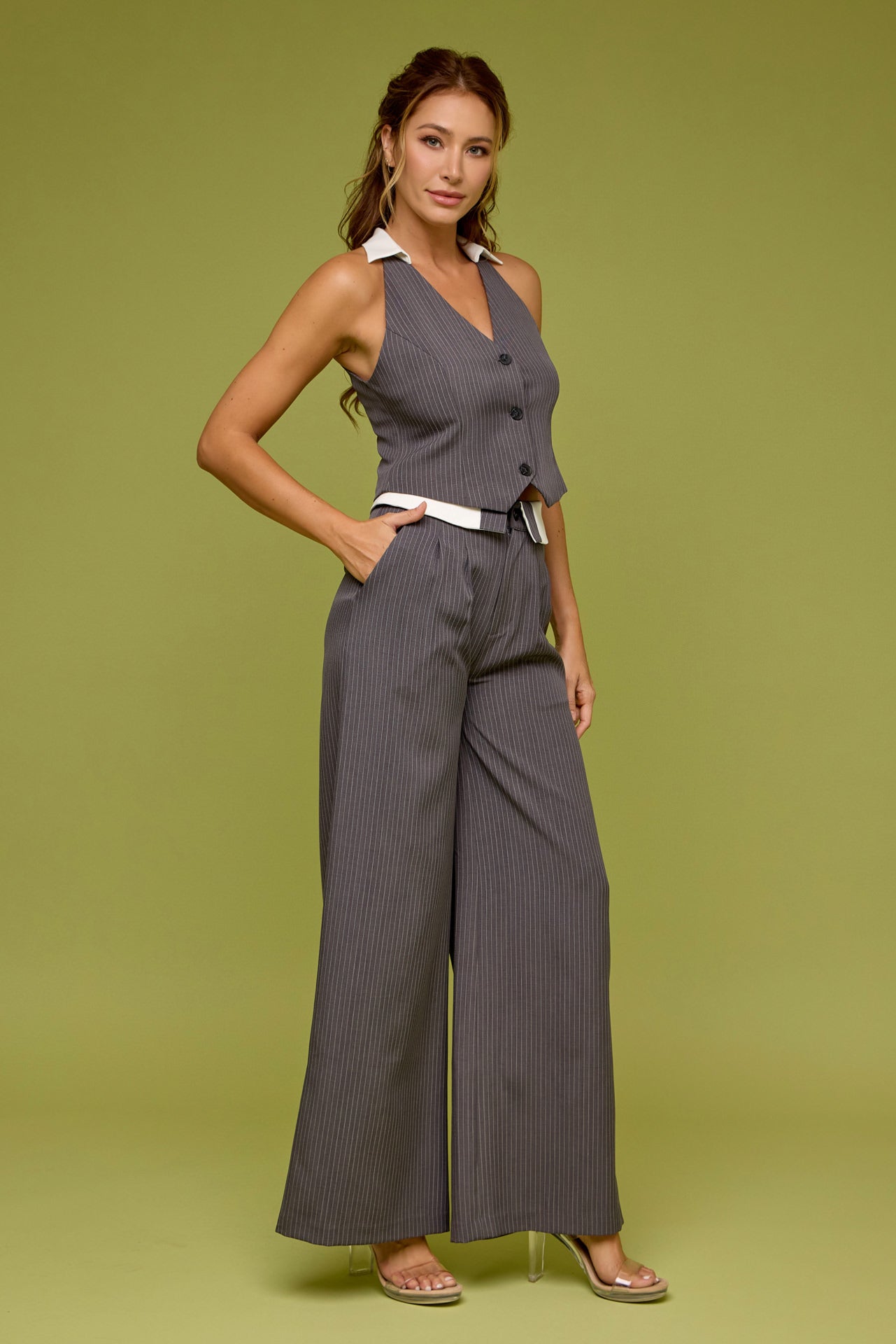 The Signature Stripe Vest and Pants Set