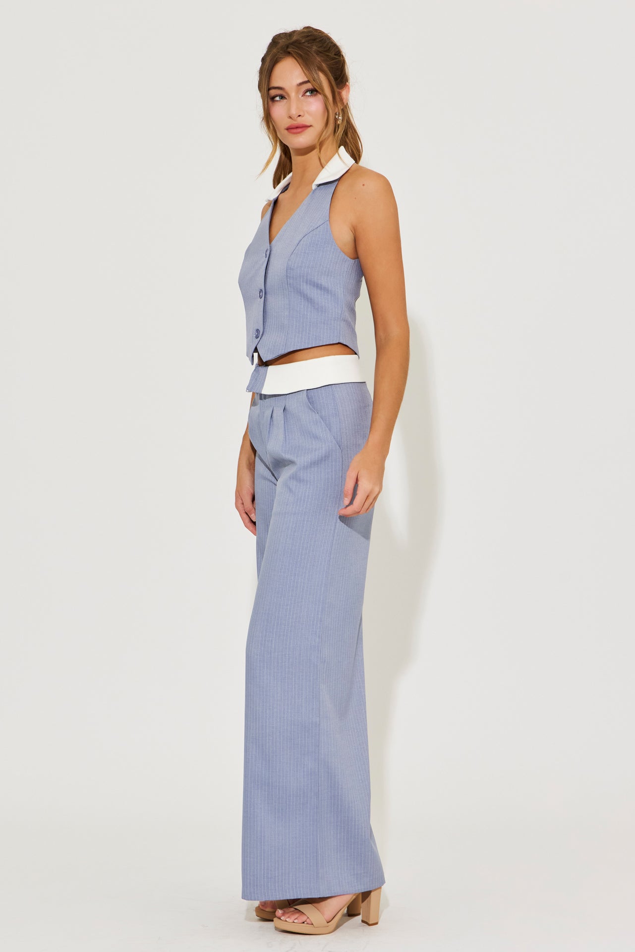 The Signature Stripe Vest and Pants Set