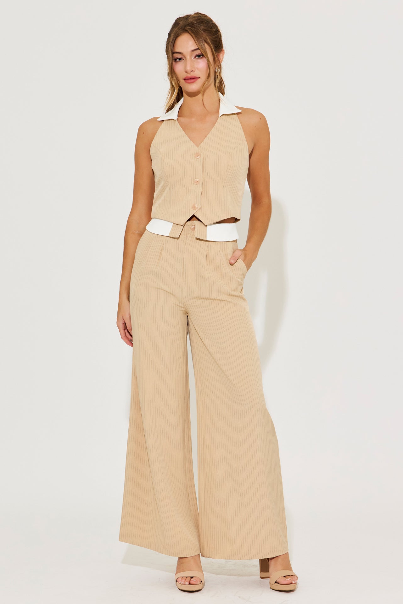 The Signature Stripe Vest and Pants Set