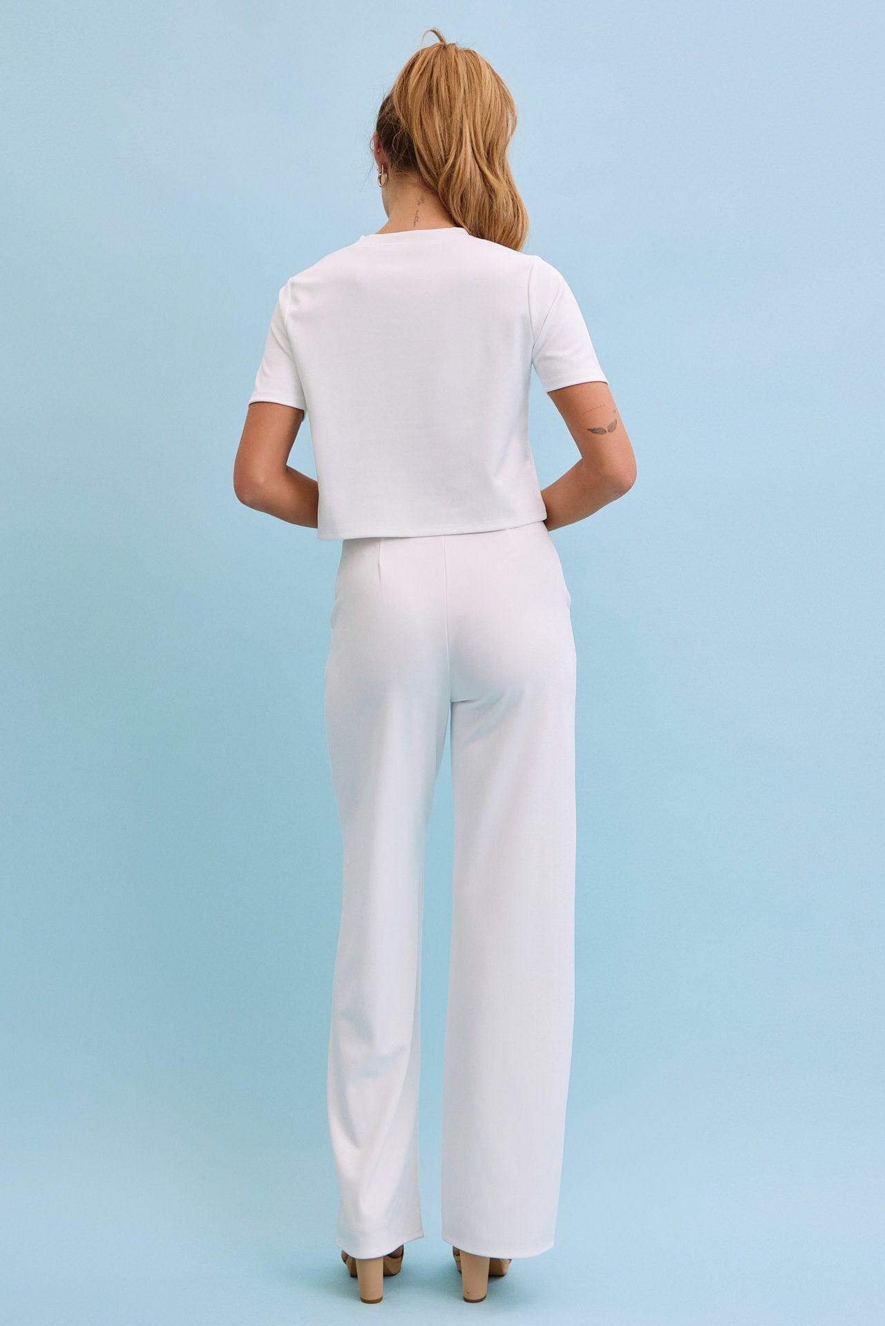 Charming Bows Short Sleeve Top & Pants Set