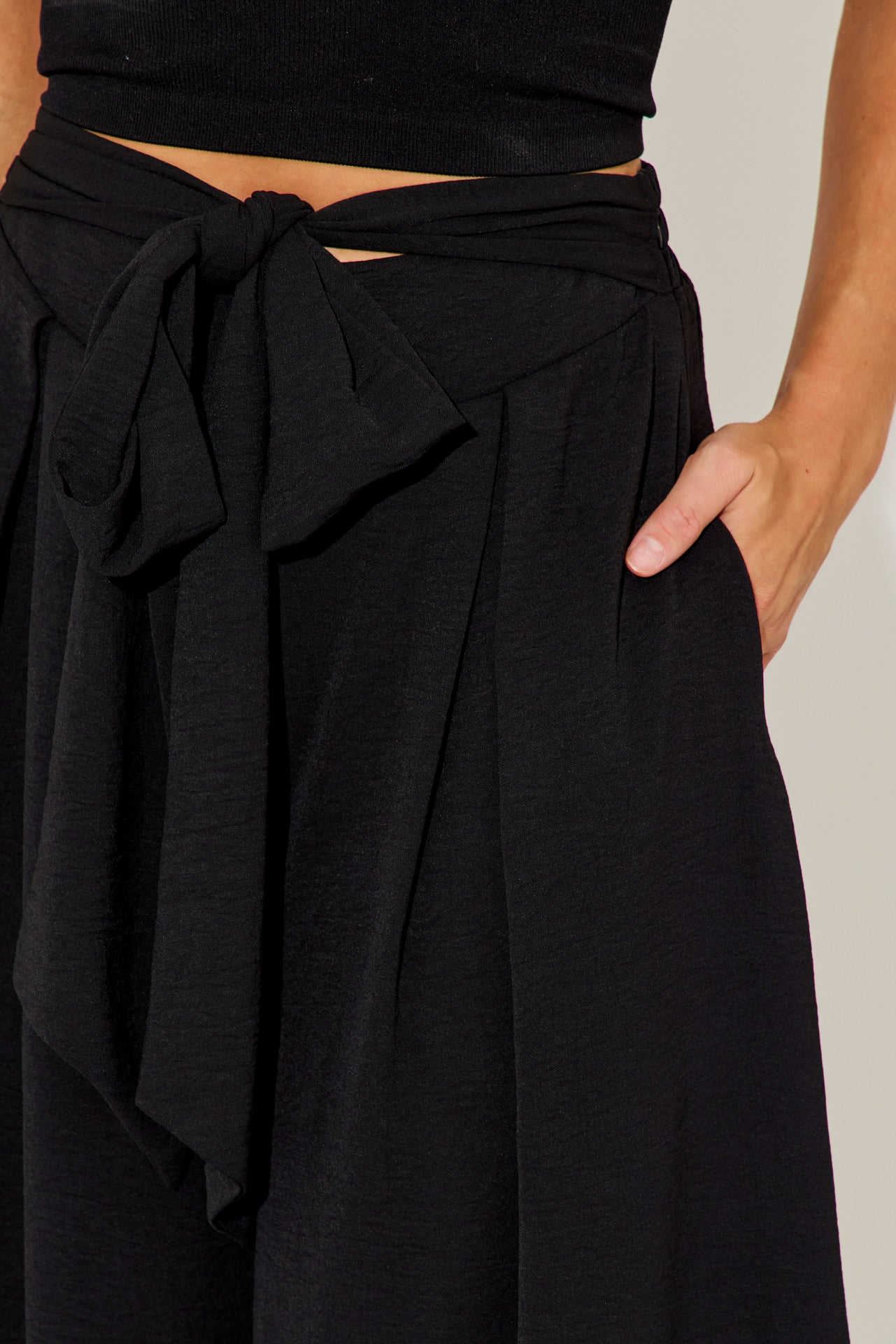 Adelaide Tie Front Wide Pants