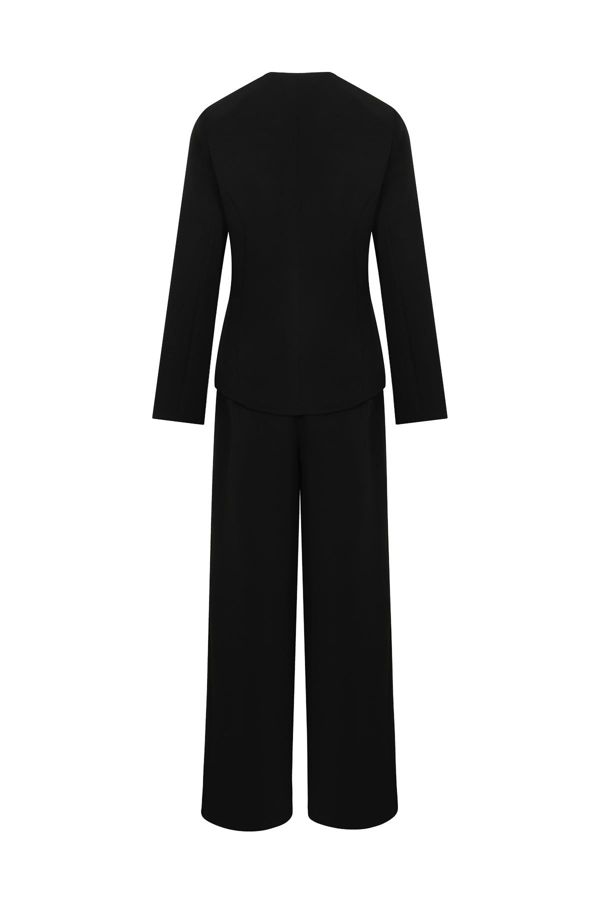 Serenity Structure Woven Long Sleeve Vest & Pants Set