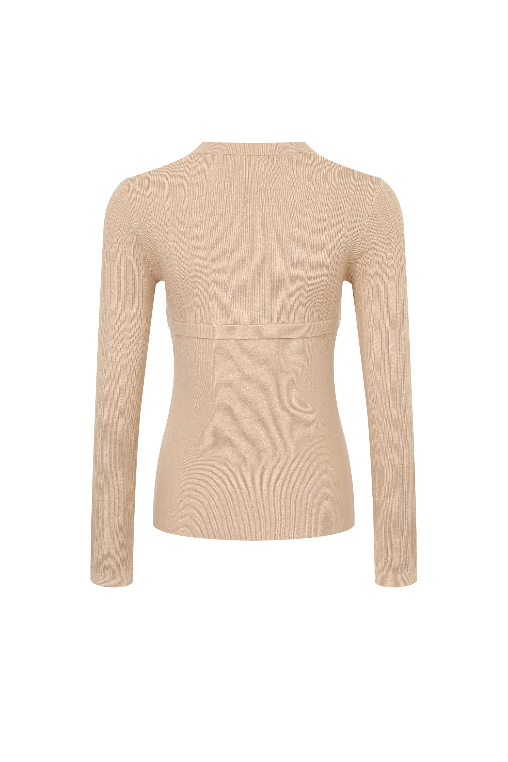 La Mode Knit Top With Buttons