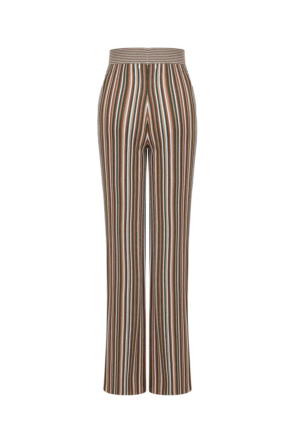 Caprière Long Sleeve Striped Knit Top with Pants Set