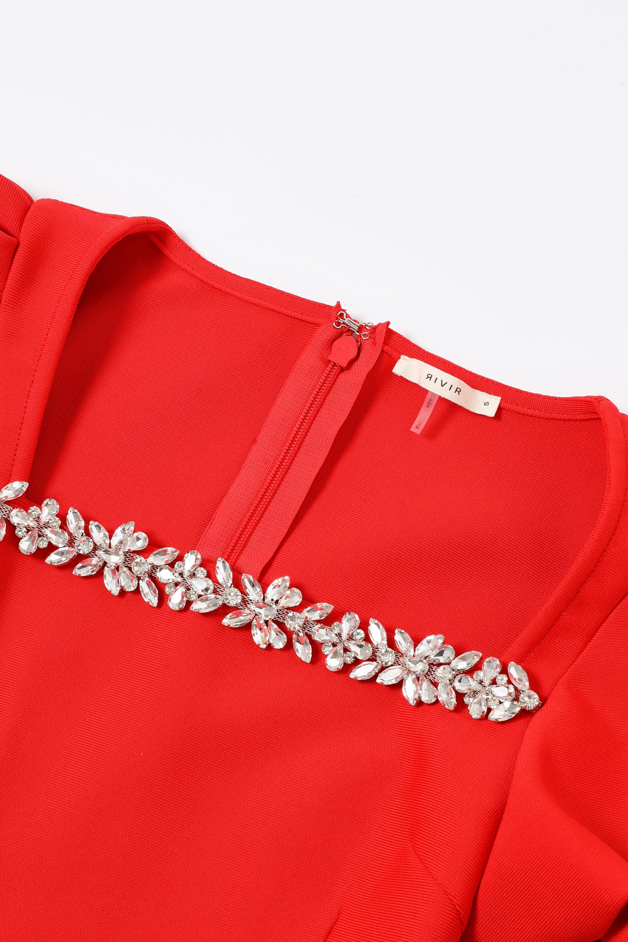 Velour Majesty Bandage Short Sleeve Dress