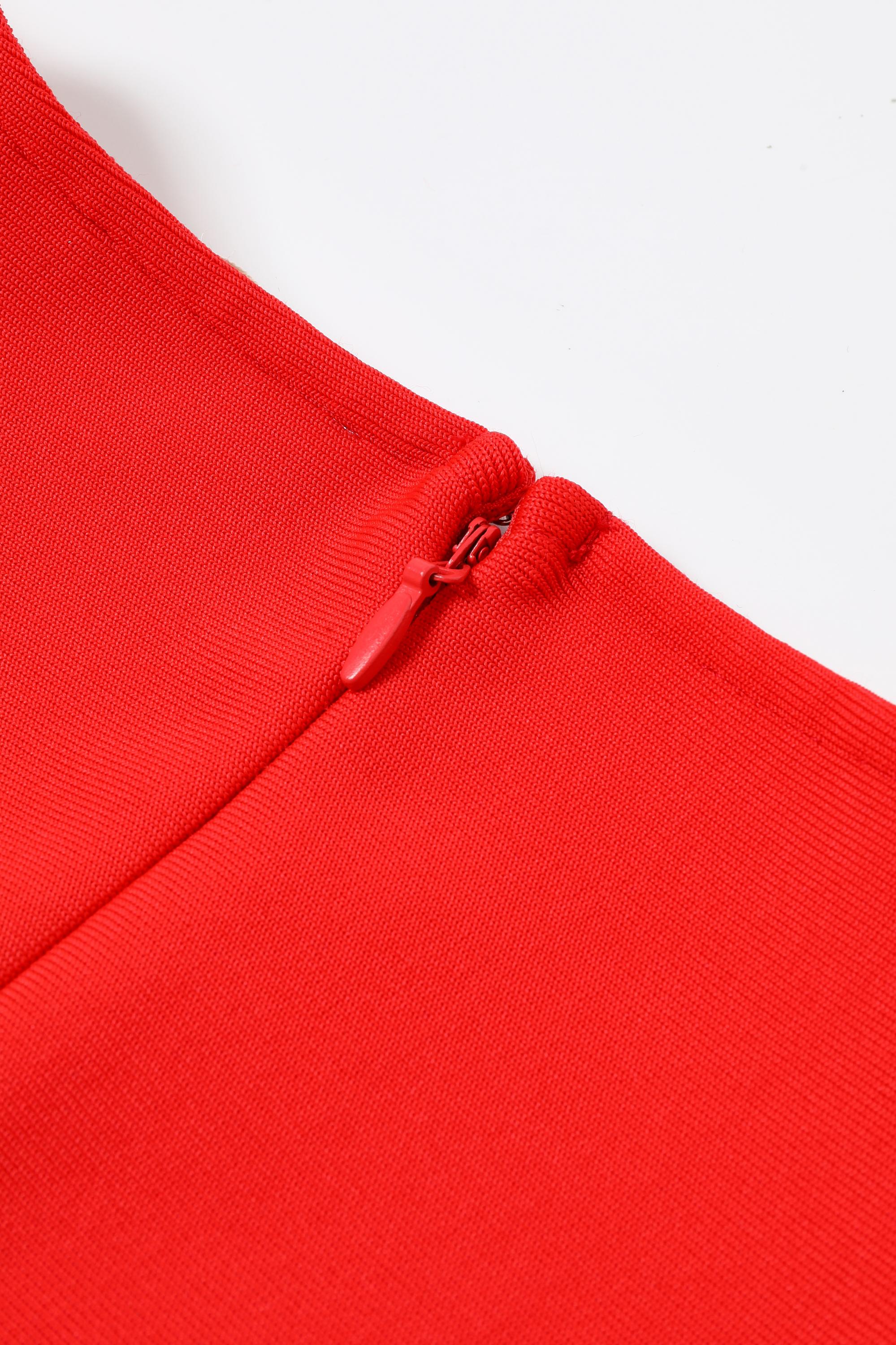 Velour Majesty Bandage Short Sleeve Dress