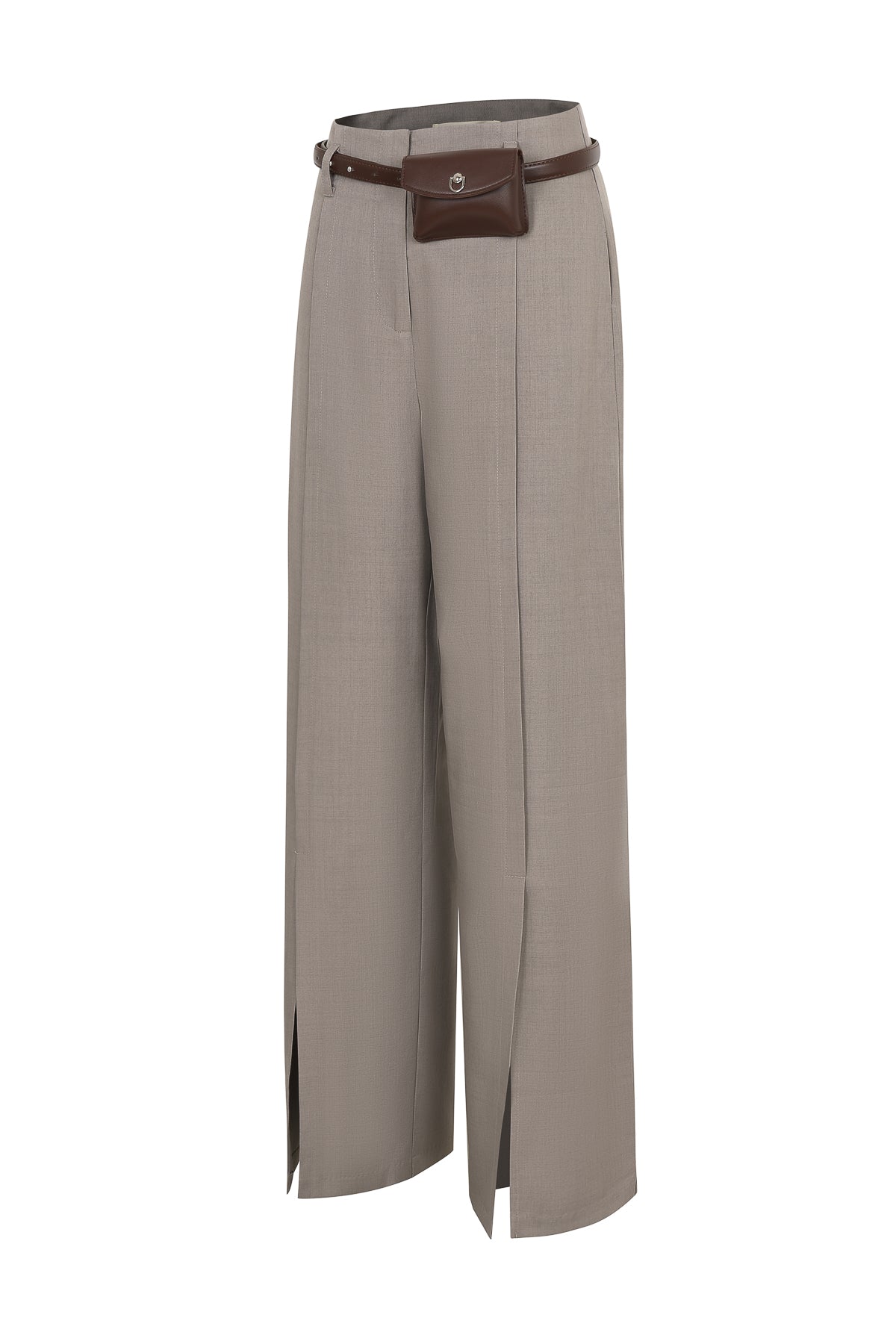 Sculpted Slit Trouser Elegance