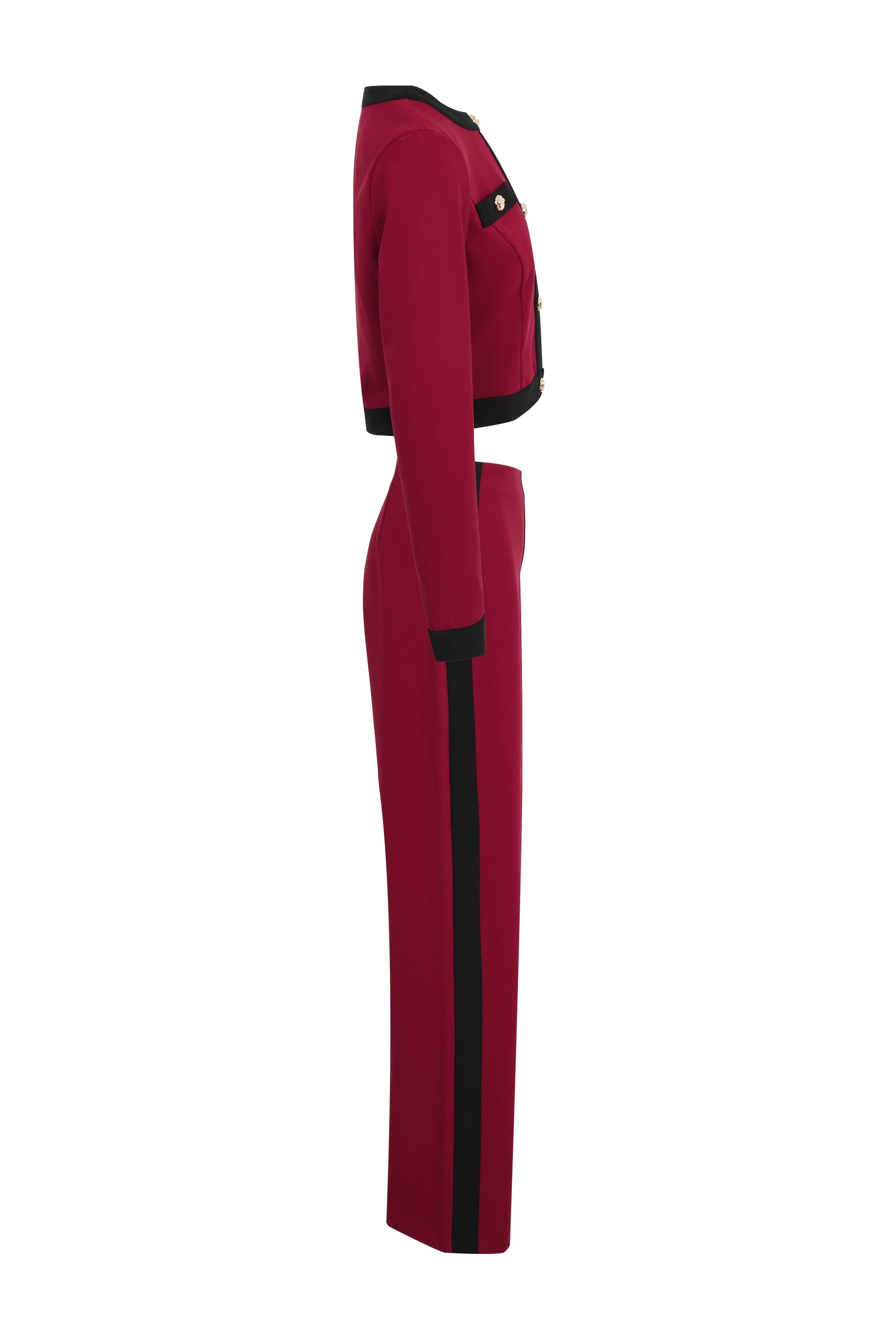 Elegance Structure Long Sleeve Top & Pants Set