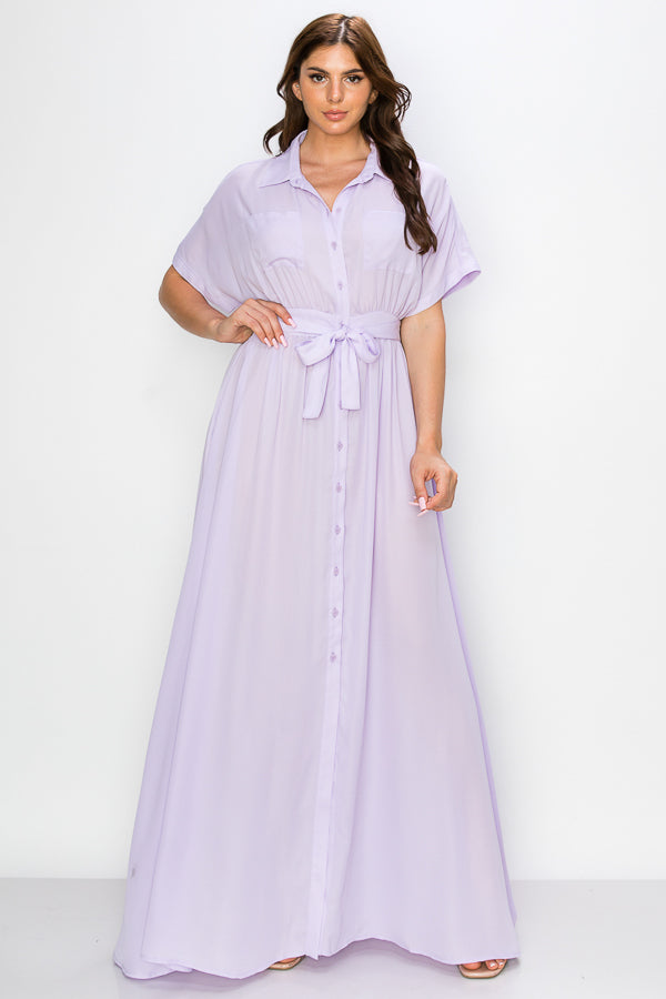 Button Down Maxi Dress