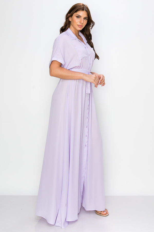 Button Down Maxi Dress