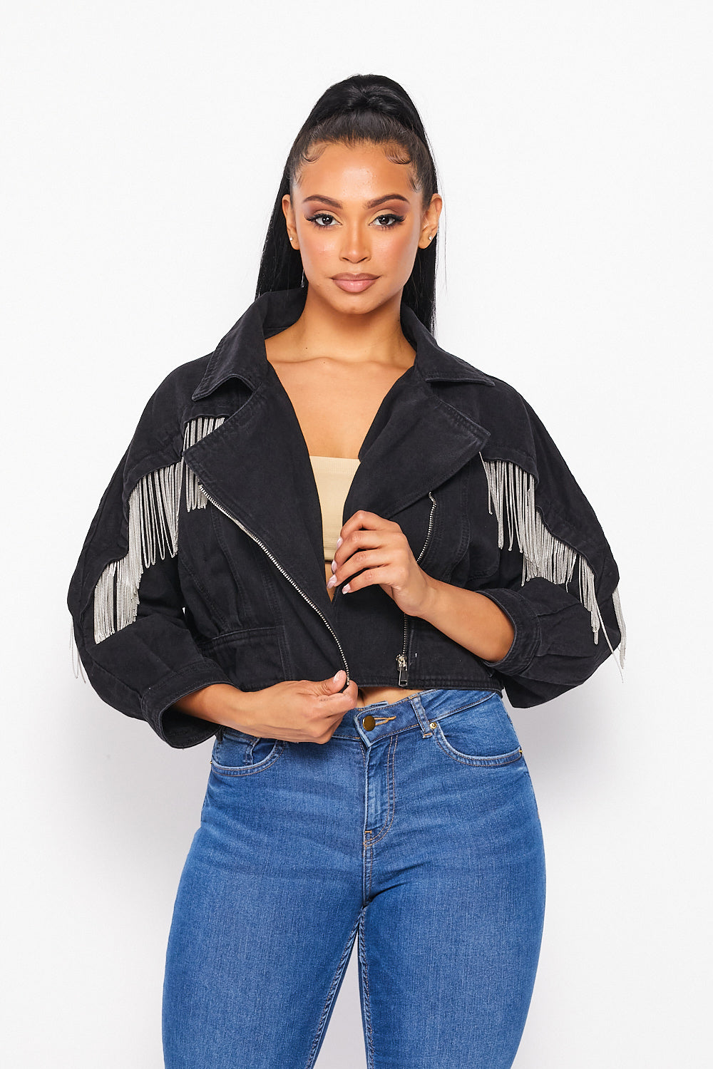 Denim Crop Top Jacket