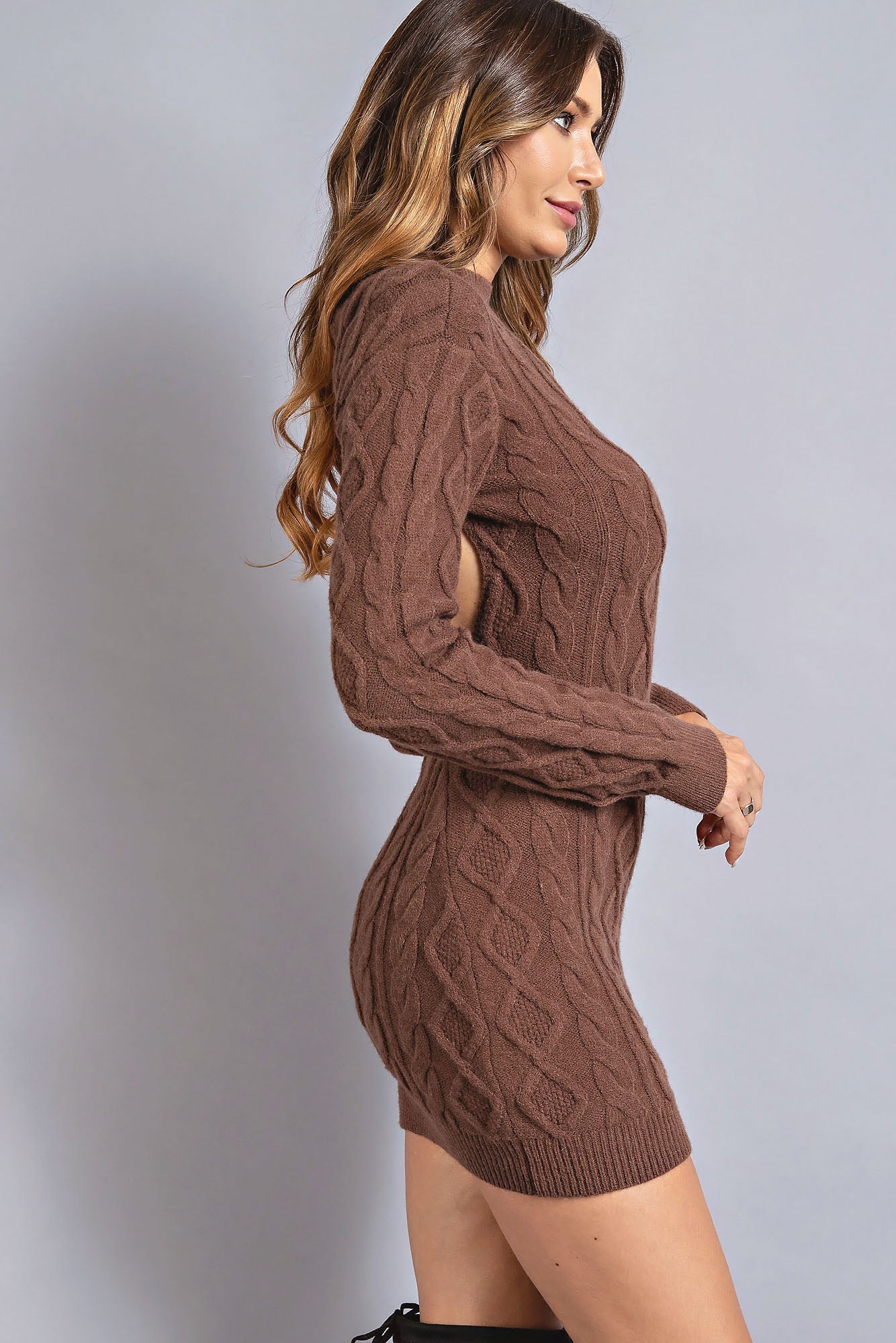 Turtle Neck Mini Dress
