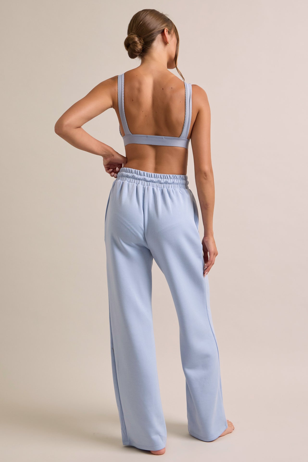 Knit Hoodie Jacket and Sweat Pants Set