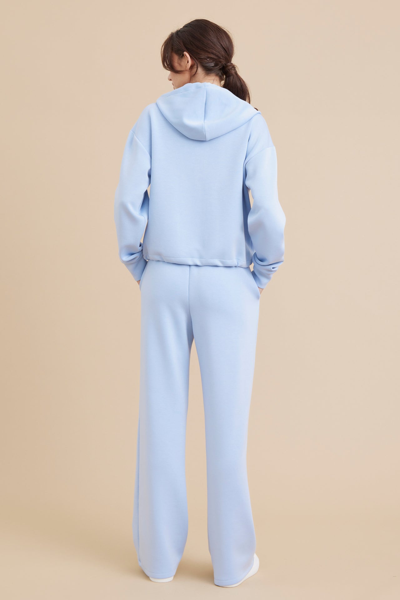 Knit Hoodie Jacket and Sweat Pants Set
