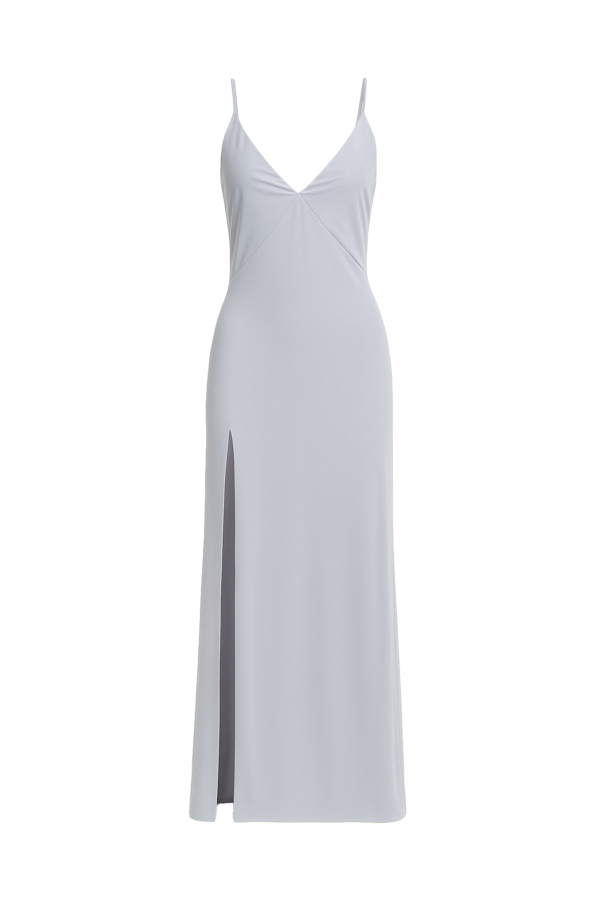 Silky Slip Dress with High Slit