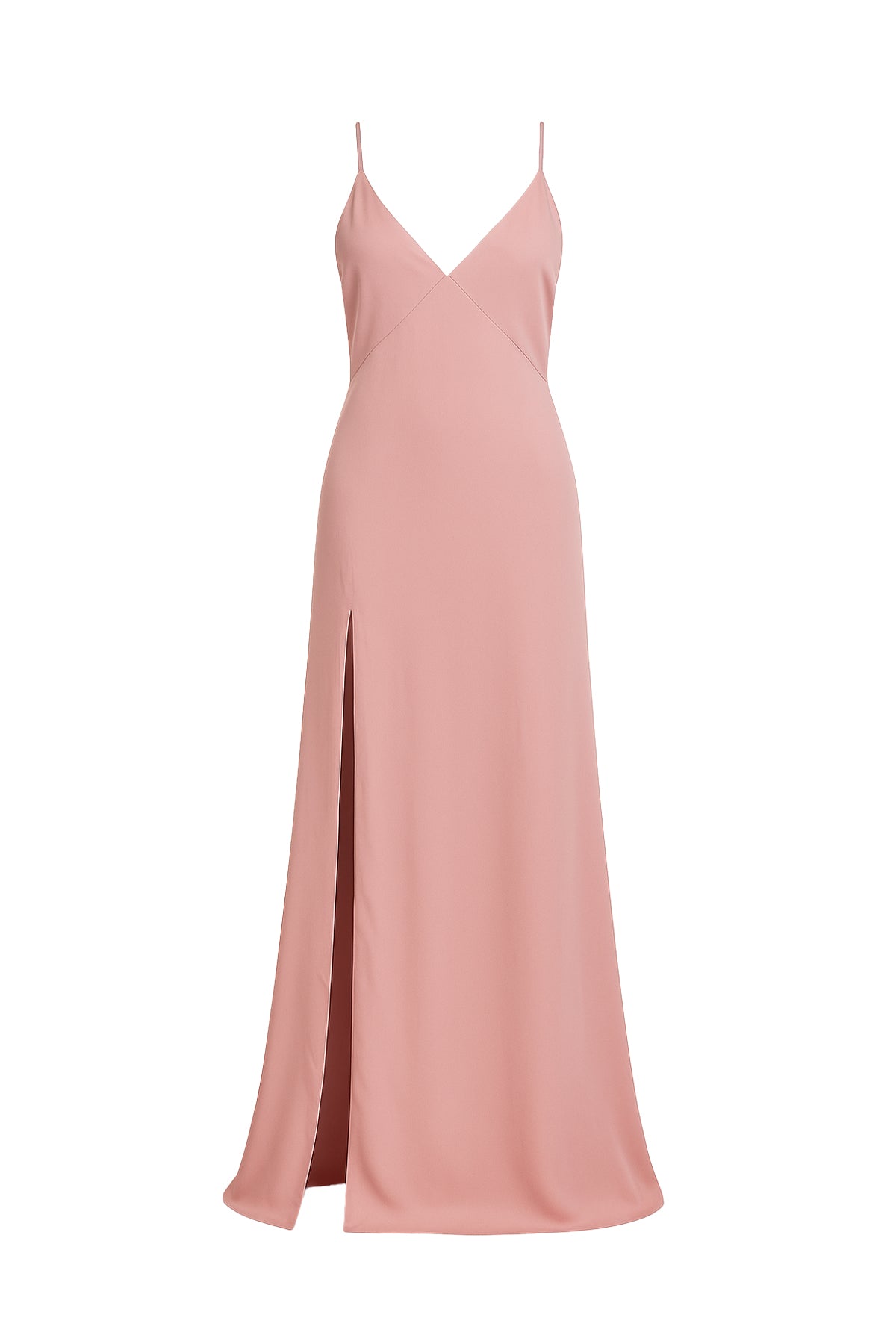 Silky Slip Dress with High Slit