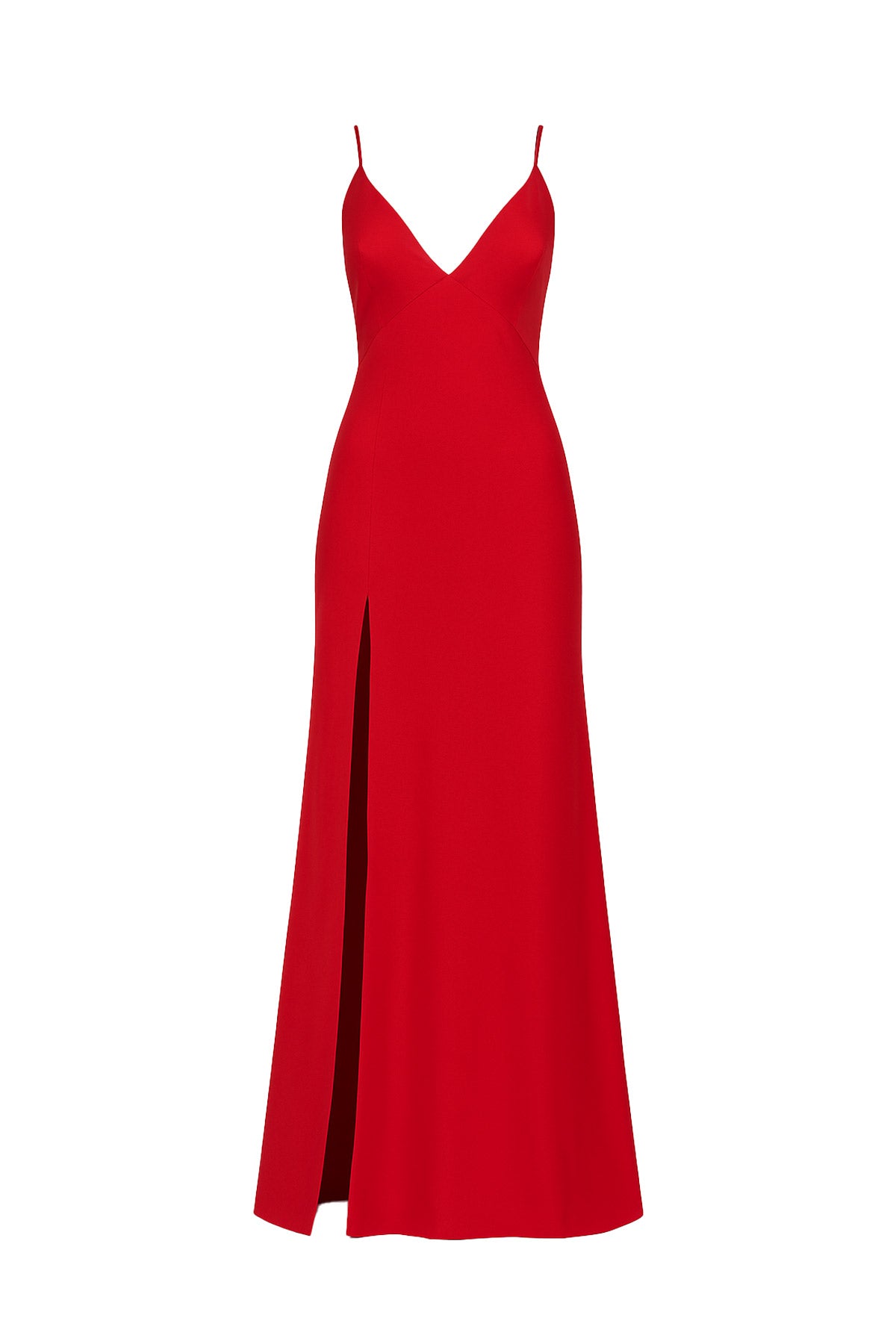 Silky Slip Dress with High Slit