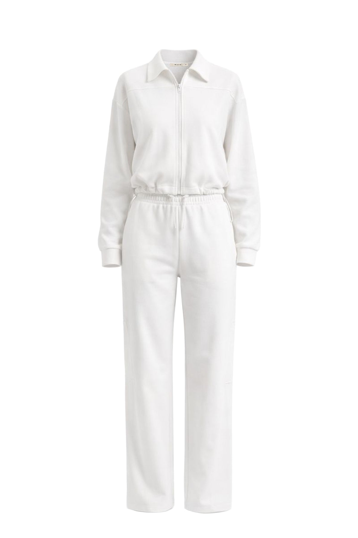 Aveline Knit Collar Zip Up Jacket and Pants Set