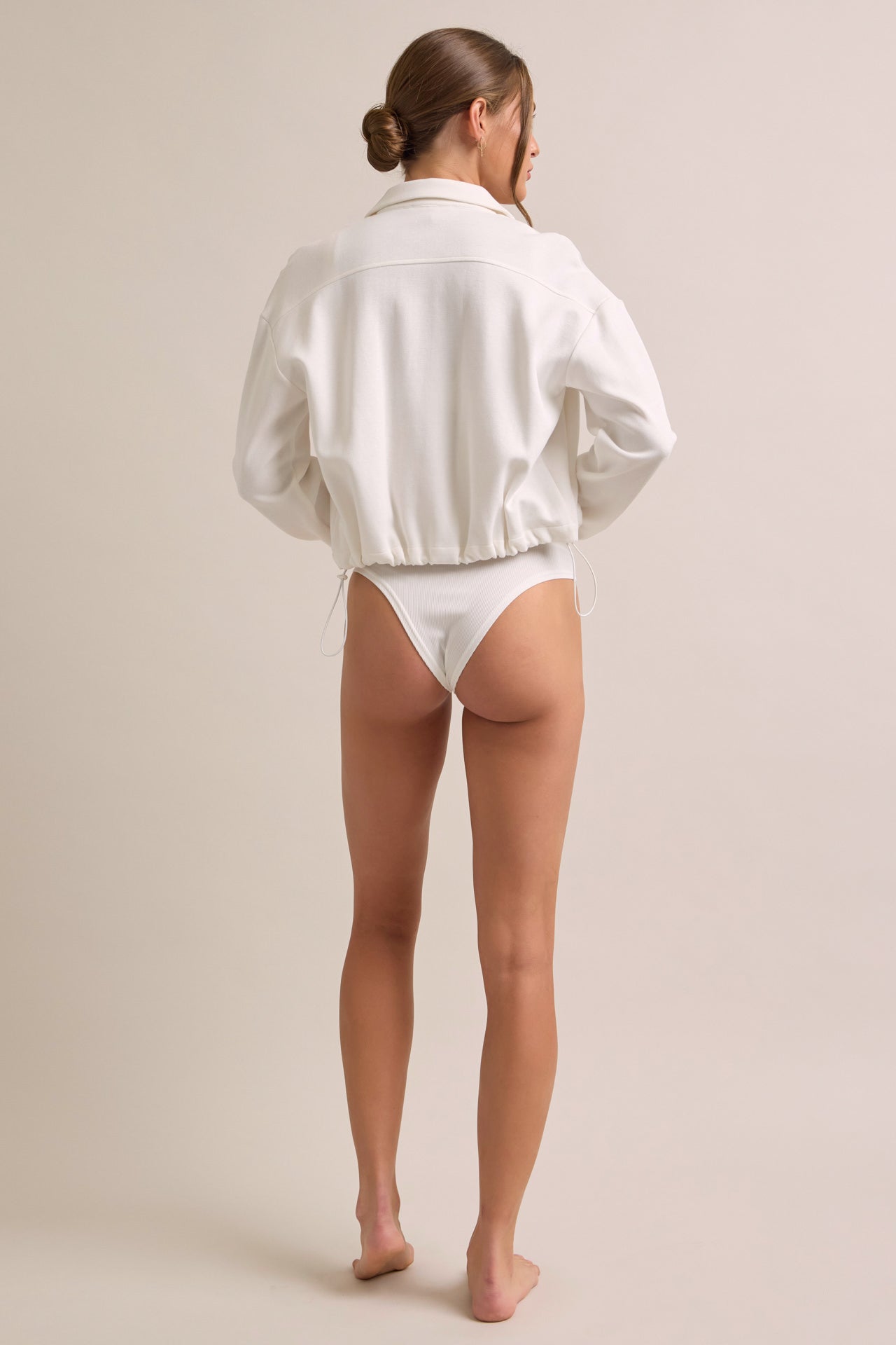 Aveline Knit Collar Zip Up Jacket and Pants Set