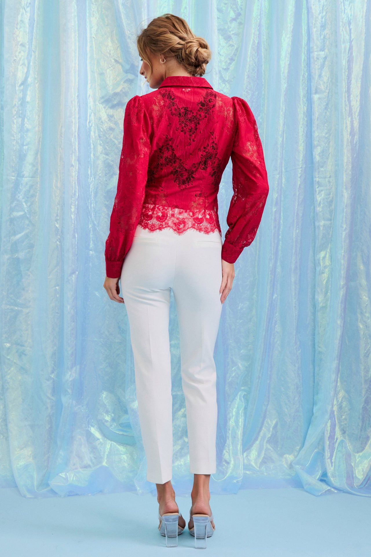 Leilani Lace Button Down Shirt