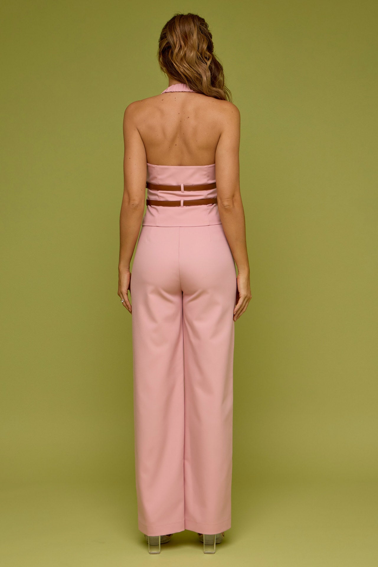 The Carter Halter Vest & Trouser Set