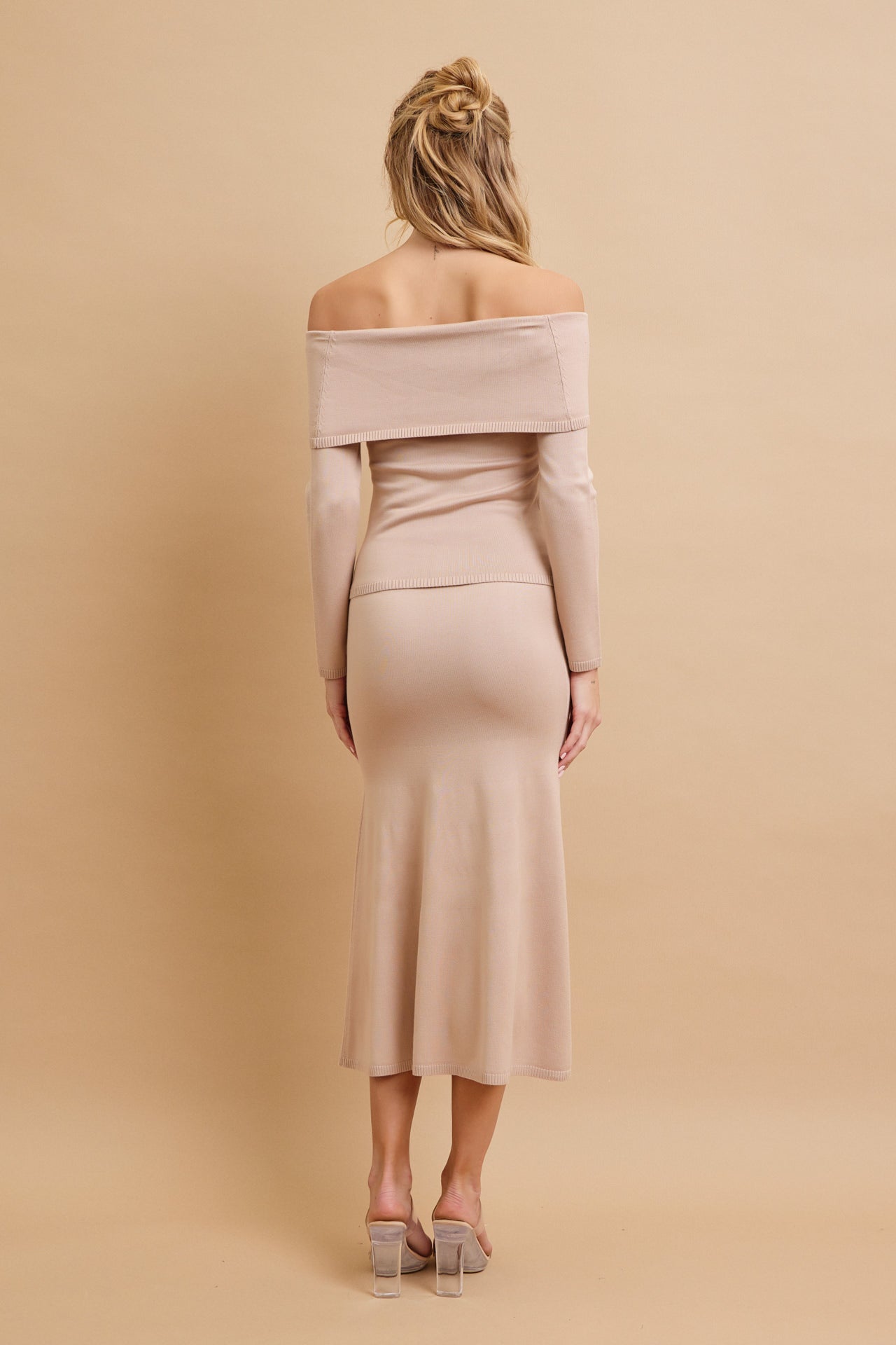 Off Shoulder Siren Top and Mermaid Midi Skirt Set