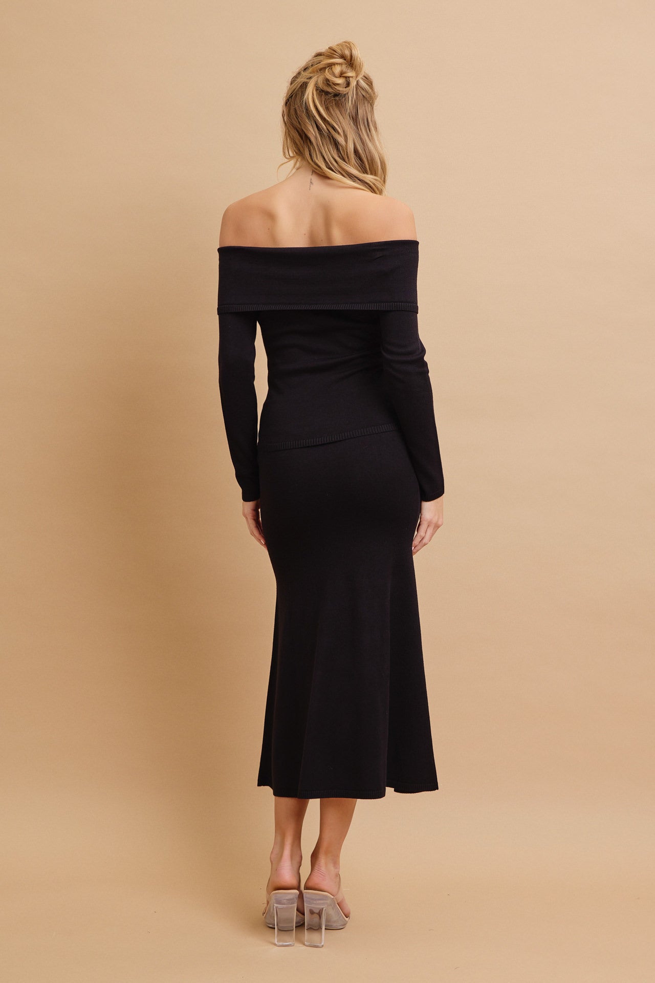 Off Shoulder Siren Top and Mermaid Midi Skirt Set