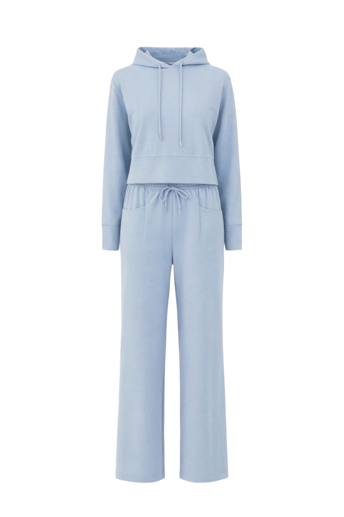 Casual Chic Hoodie & Wide Pants Set