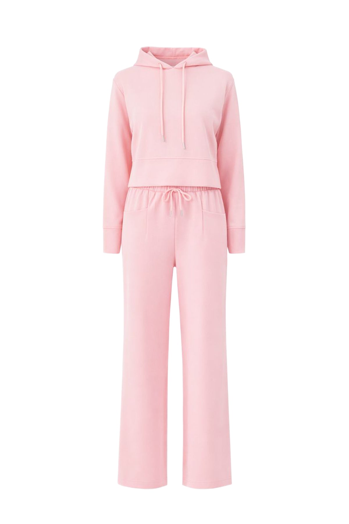 Casual Chic Hoodie & Wide Pants Set