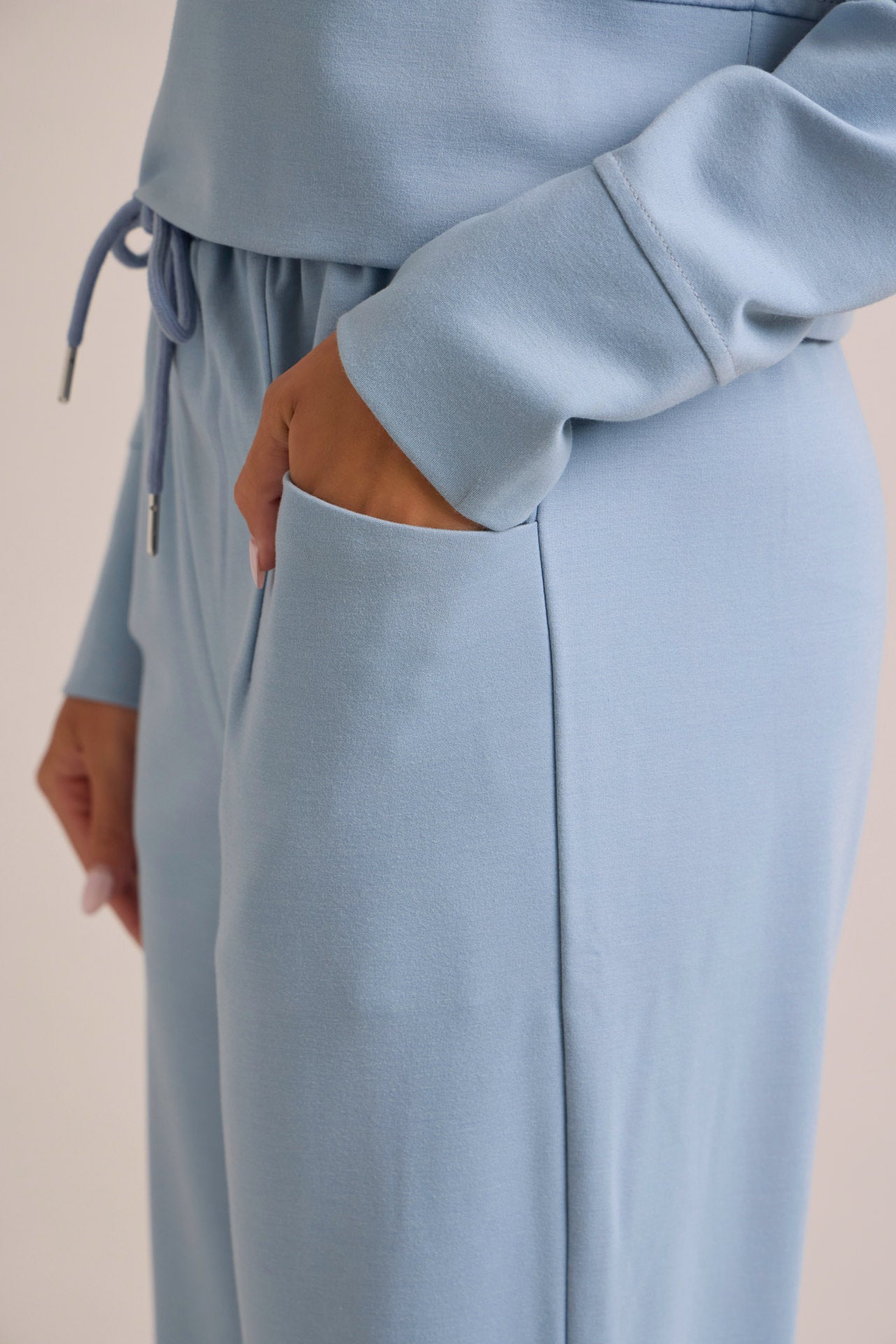 Casual Chic Hoodie & Wide Pants Set