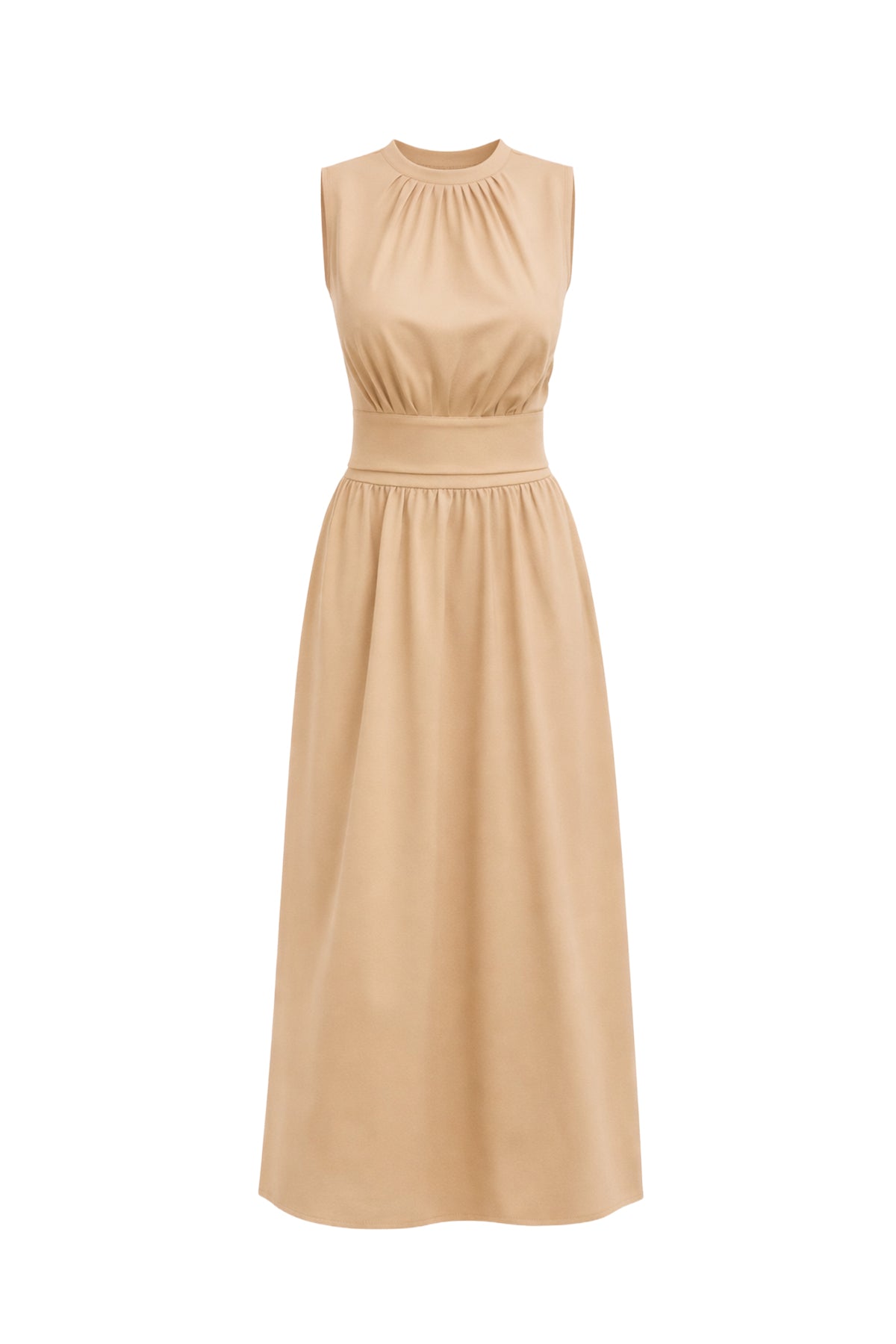 Savannah Breeze Knit Sleeveless Mock Neck Top & Midi Skirt Set