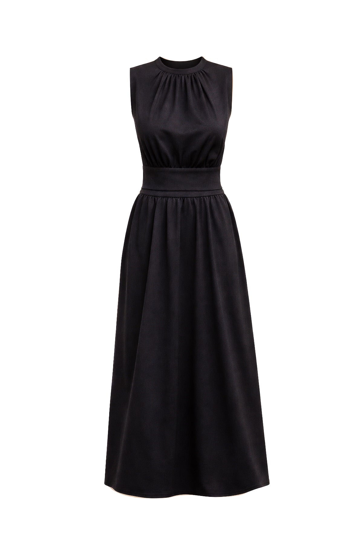 Savannah Breeze Knit Sleeveless Mock Neck Top & Midi Skirt Set