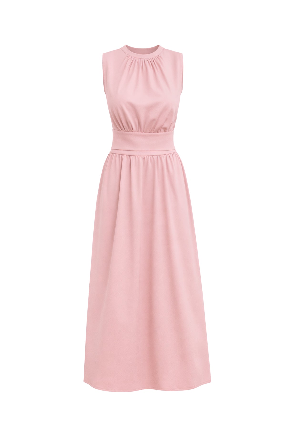 Savannah Breeze Knit Sleeveless Mock Neck Top & Midi Skirt Set