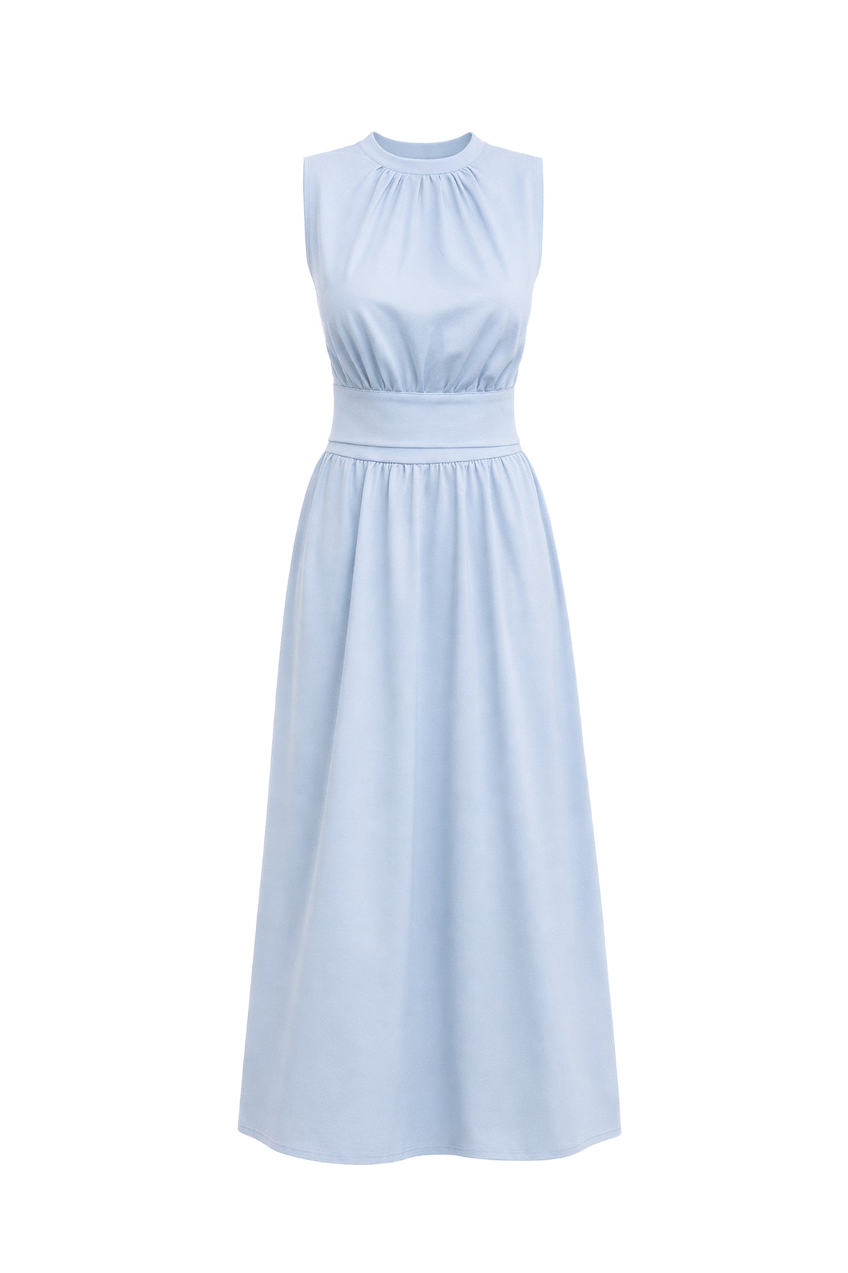 Savannah Breeze Knit Sleeveless Mock Neck Top & Midi Skirt Set