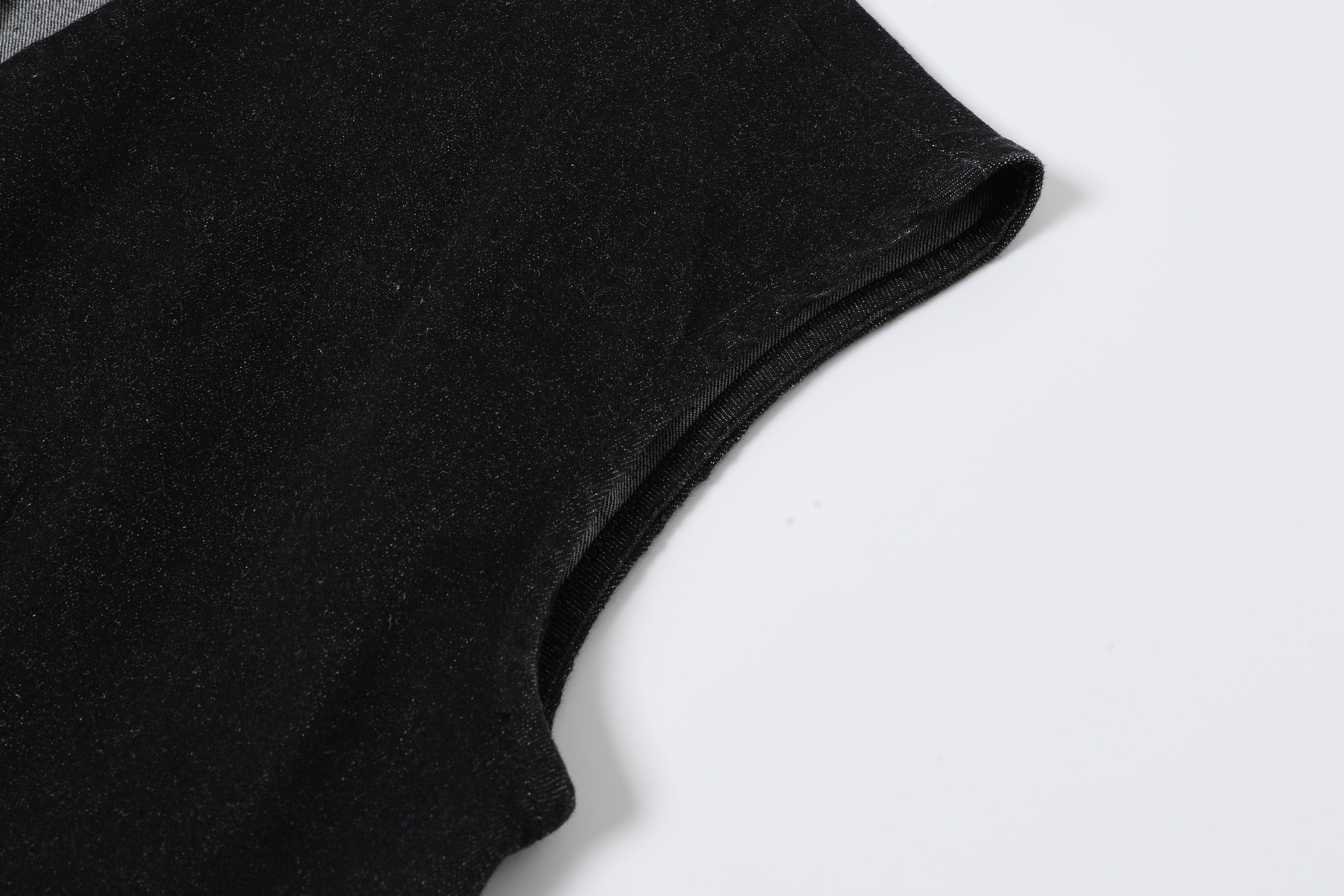 The Denim Ease Woven Long Vest & Wide Leg Pants Duo