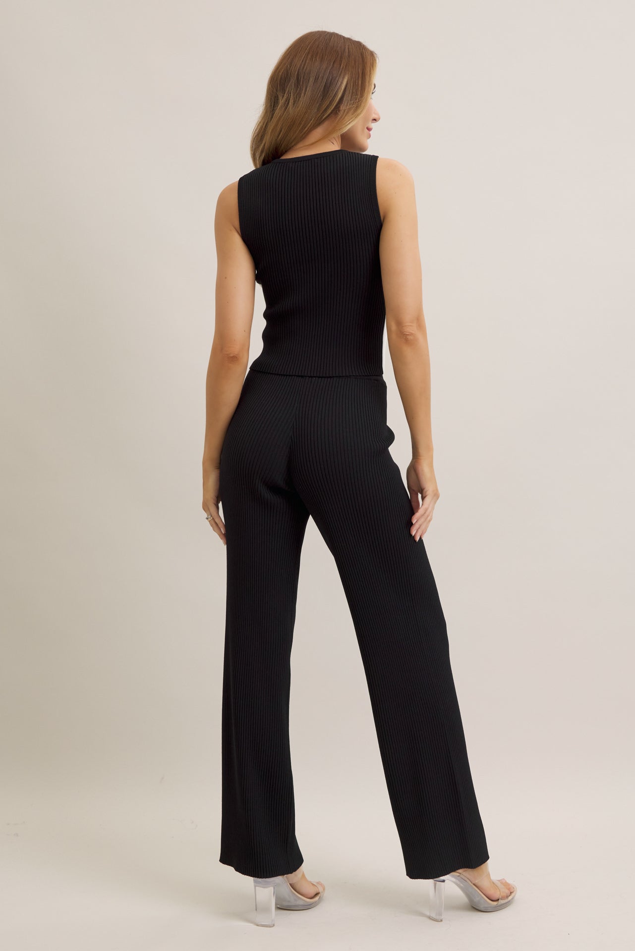 Colorblocked Essence Sleeveless Top & Pants Set