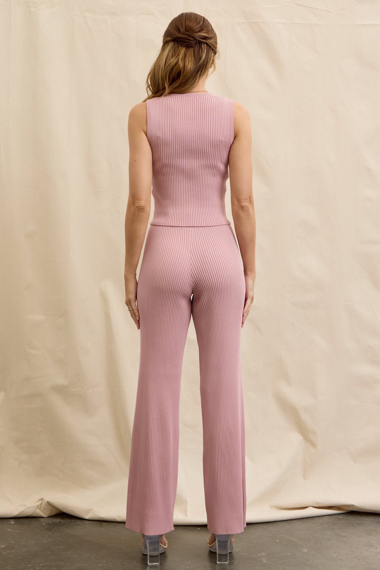 Colorblocked Essence Sleeveless Top & Pants Set